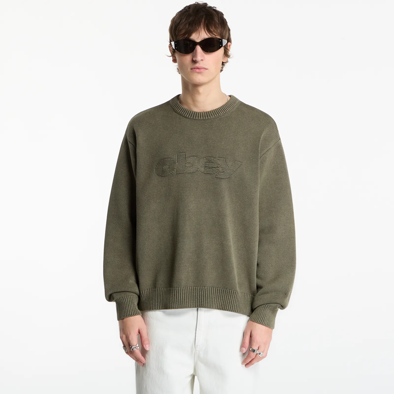 Villapaidat Obey Fade Wash Speed Logo Sweater Chimera Faded Wash