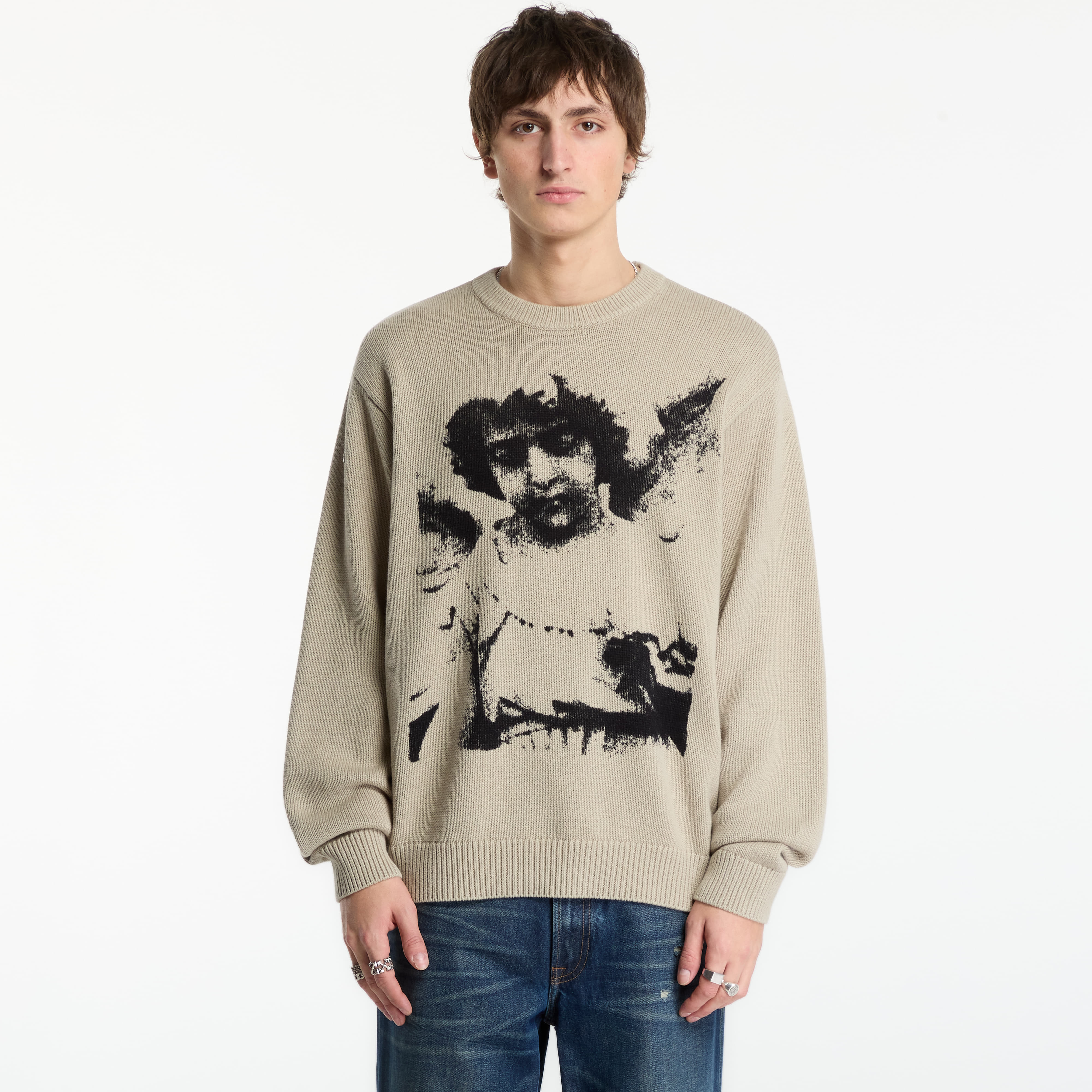 Пуловер Obey Cherub Sweater Abbey Stone M