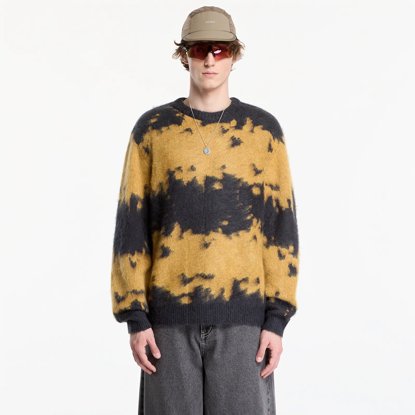 Sweaters voor heren Gramicci Mohair Splatter Sweater Safron Splatter