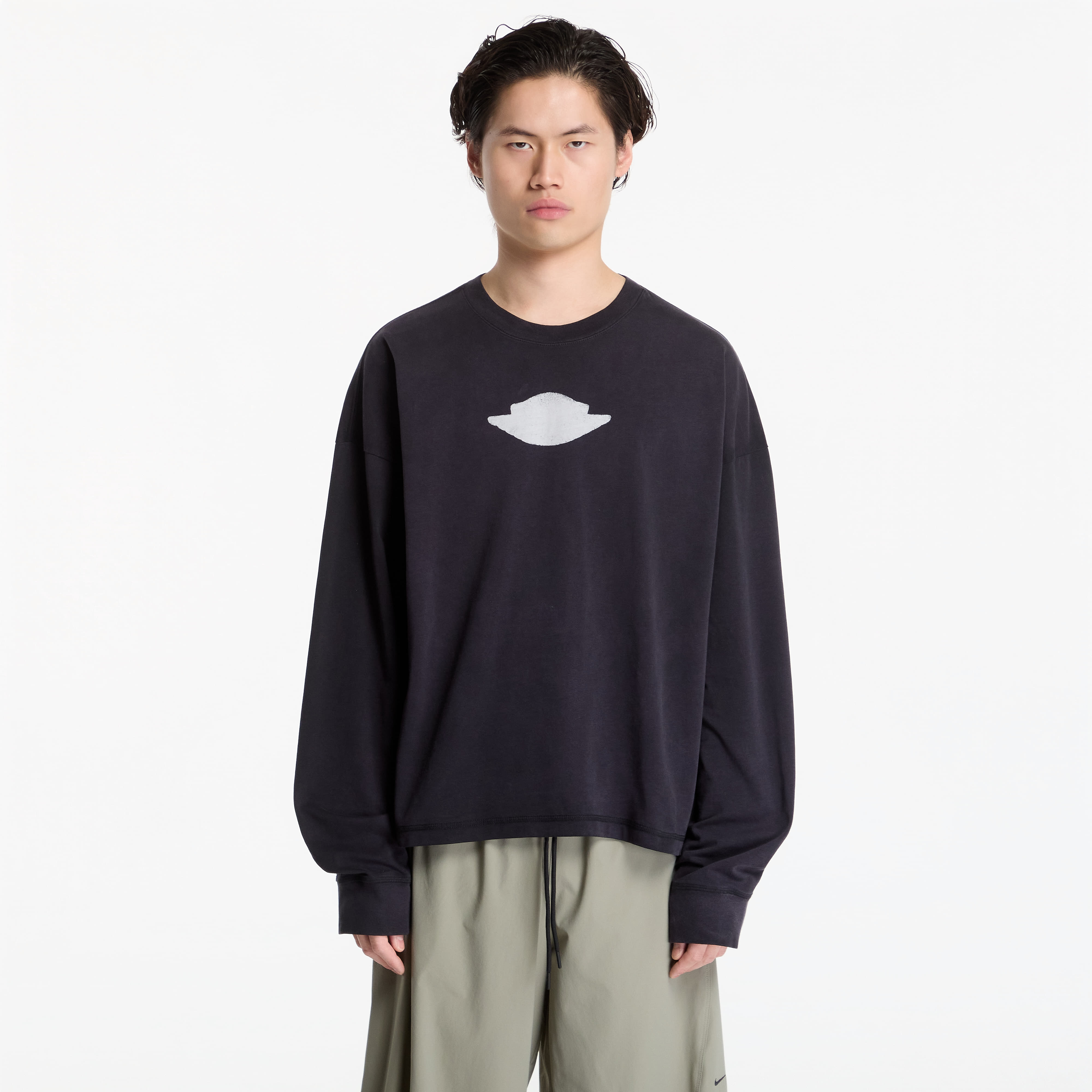 Тениска Jordan Black Cat Long Sleeve Tee Black/ Sail L