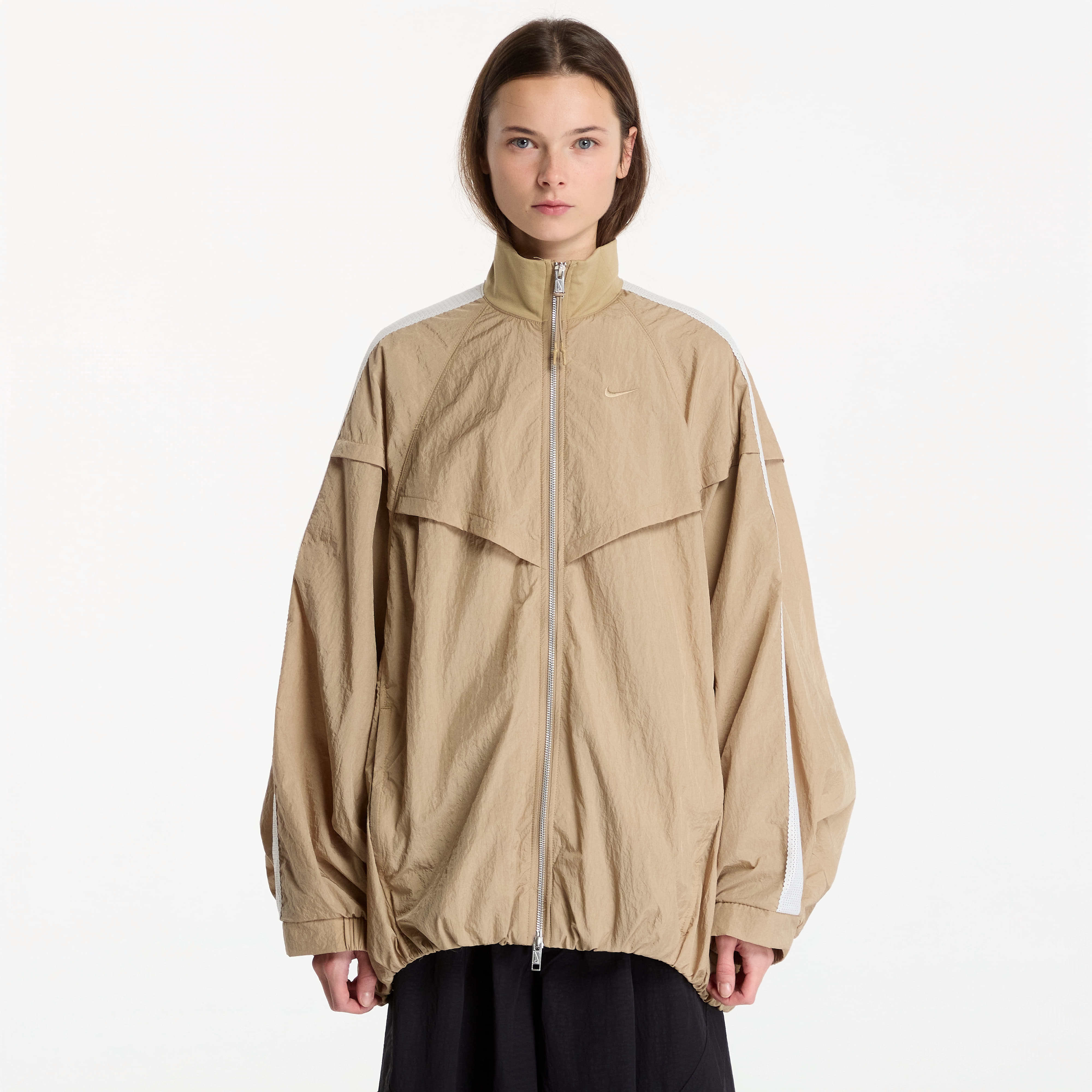 Bunda Nike Sportswear Women's Oversized Balloon Track Jacket Parachute Beige/ Sail/ Parachute Beige