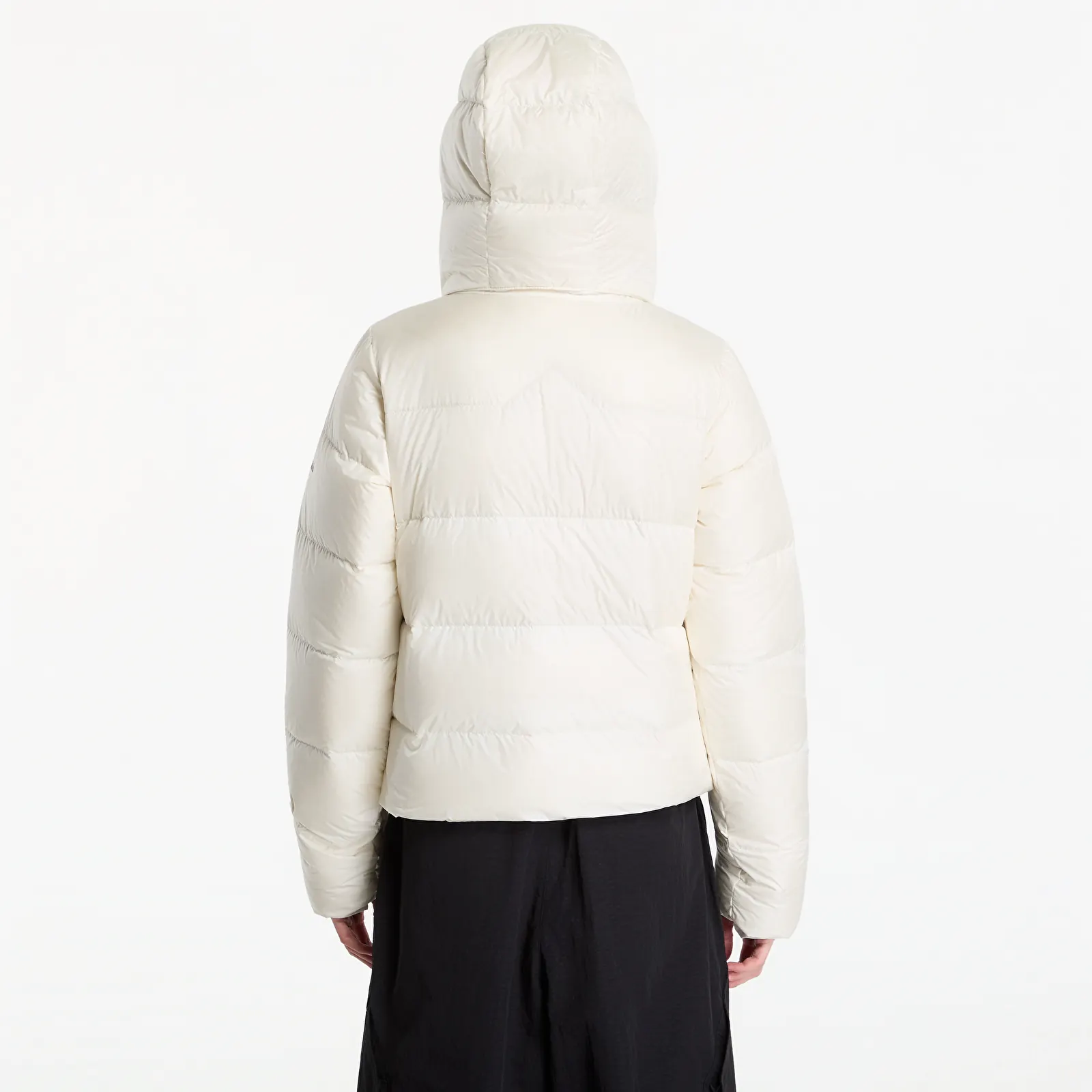 Dámske bundy Columbia Amaze Puff™ Hooded Jacket Sea Salt Pearl Shine