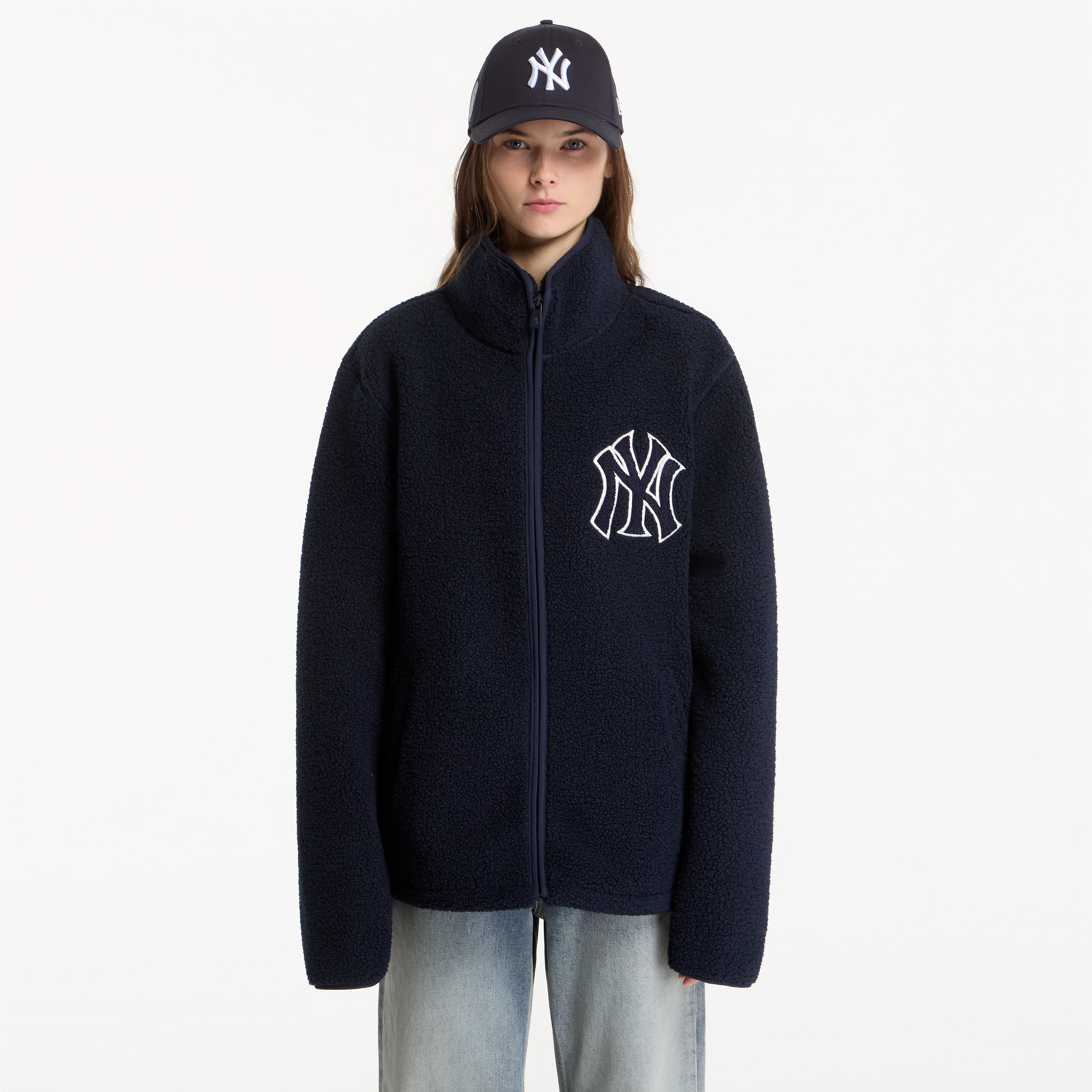 New Era Bunda New Era MLB Sherpa Jacket New York Yankees UNISEX Navy L