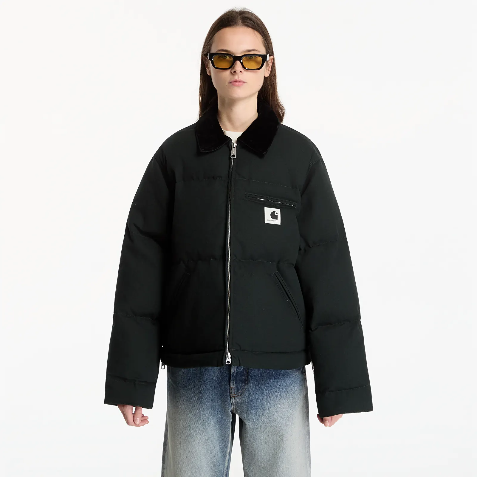 Damesjassen Carhartt WIP W' Raymond Jacket Raven/ Black