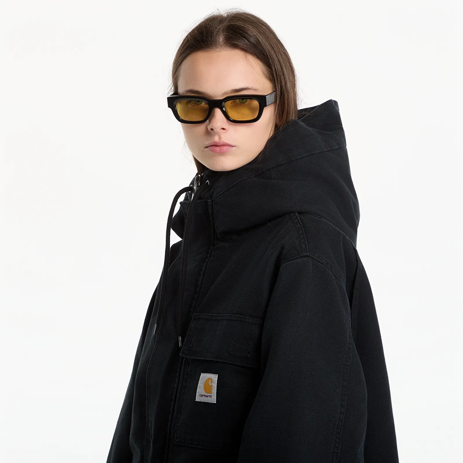 Men's jackets Carhartt WIP Boreal Parka UNISEX Black Stone Canvas