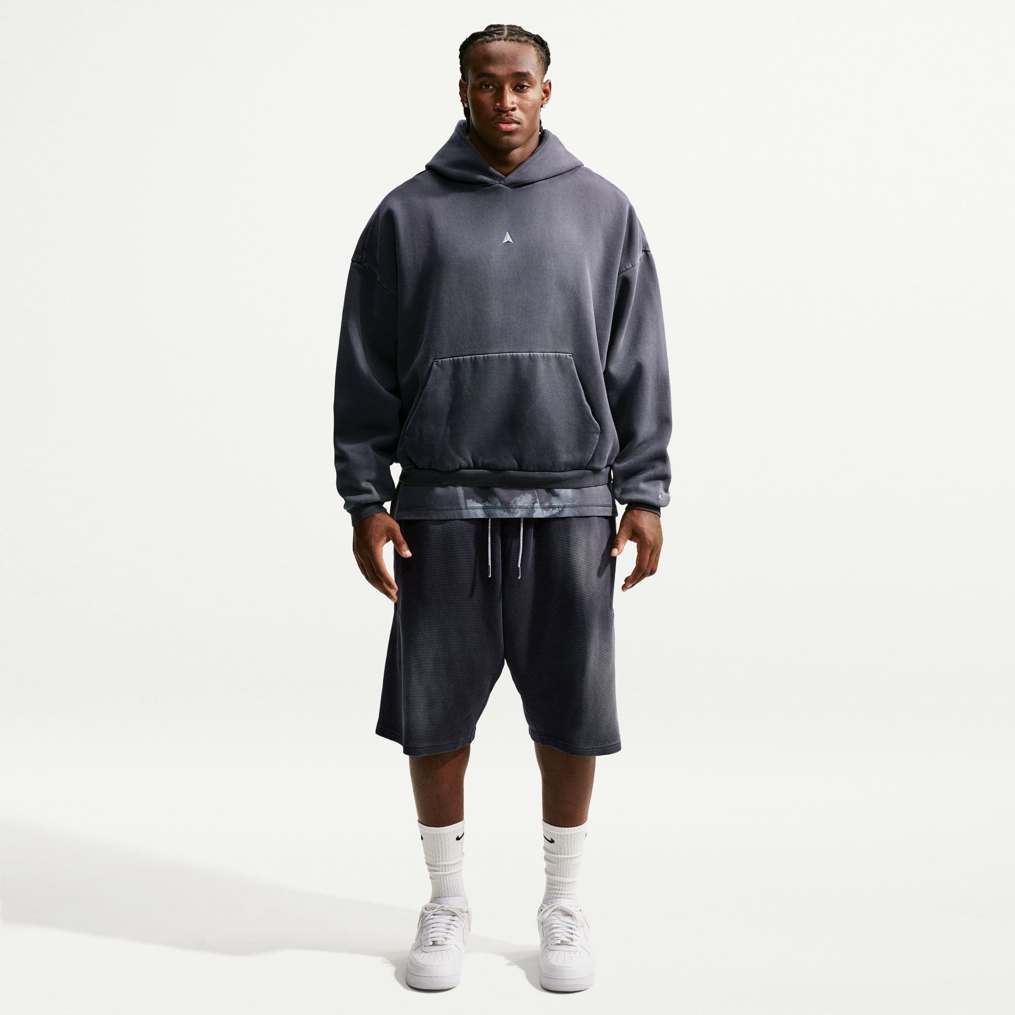 Суитшърт Nike Ja Standard Issue Therma-FIT Fleece Basketball Pullover Hoodie Black/ Ice Silver XS