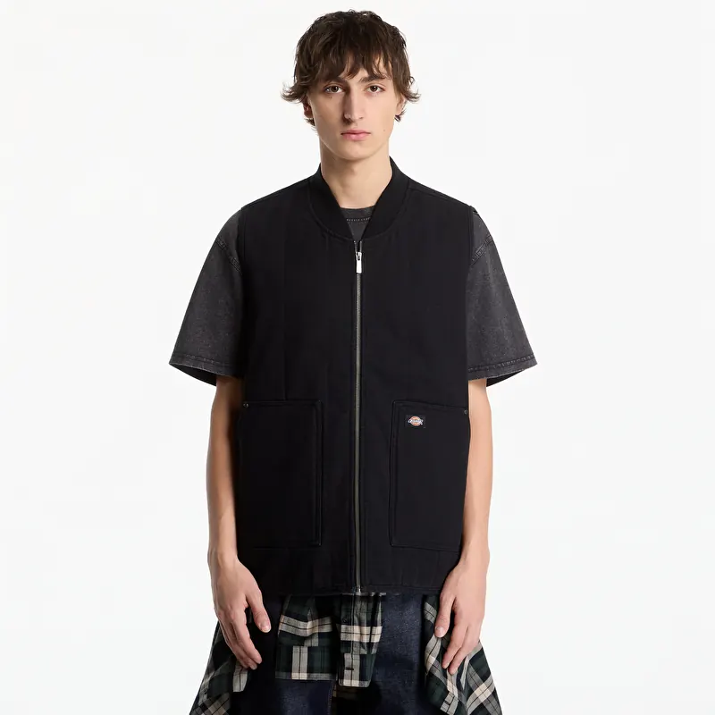 Gilet Dickies Quilted Canvas Vest Black