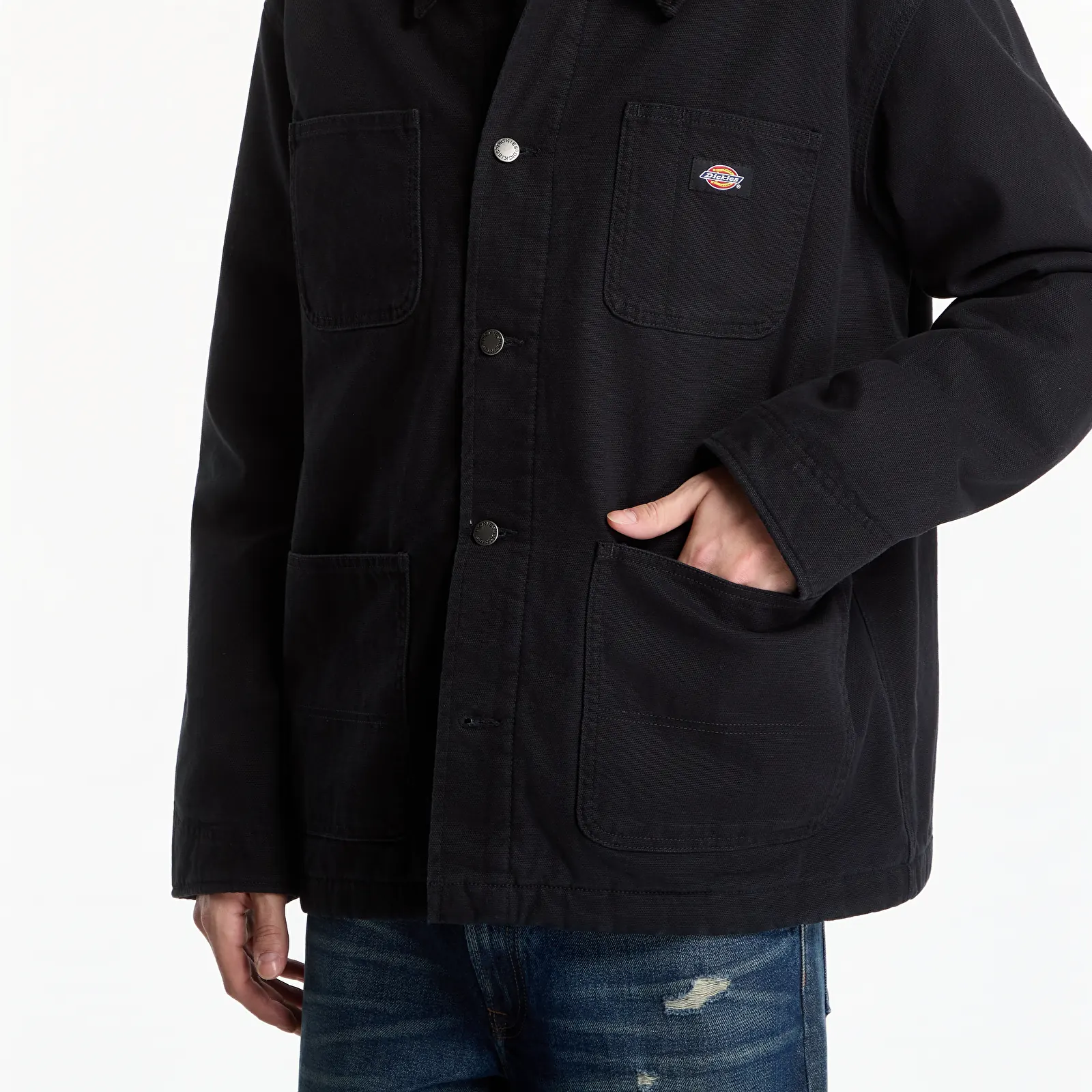 Vestes pour hommes Dickies Lined Chore Canvas Jacket Black