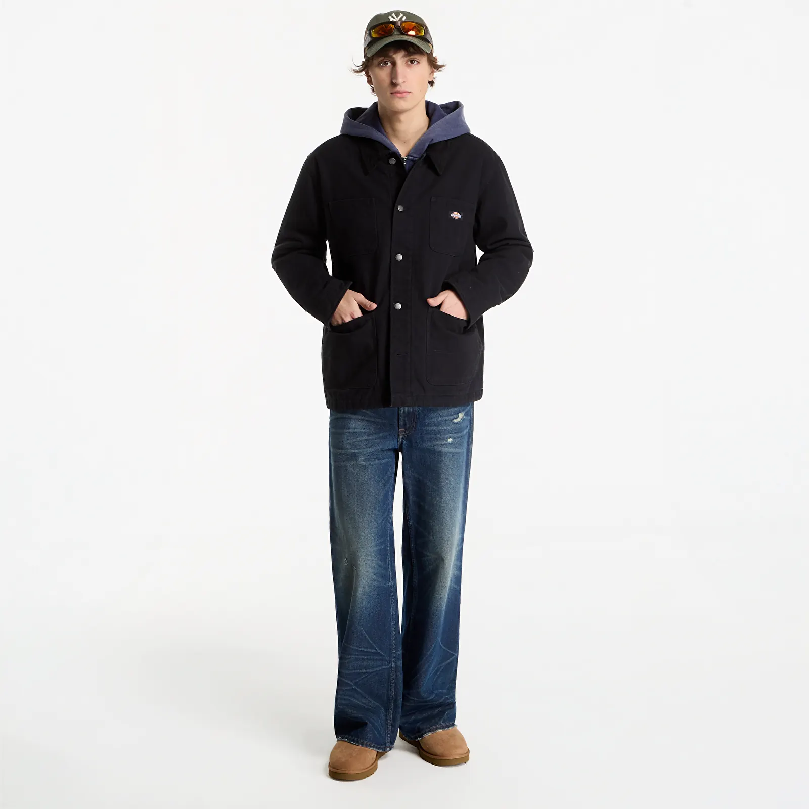 Vestes pour hommes Dickies Lined Chore Canvas Jacket Black