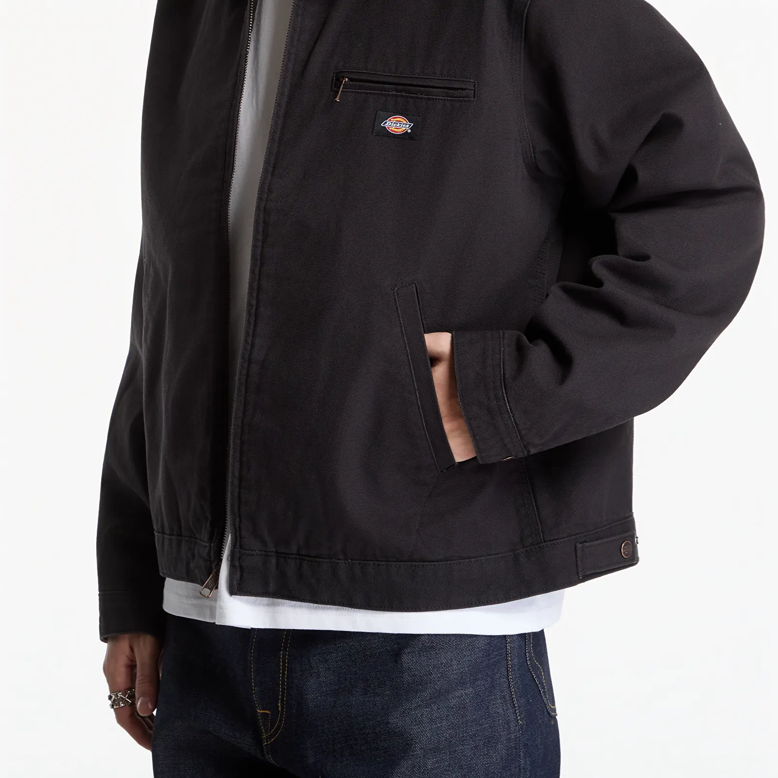 Vestes pour hommes Dickies Lined Chore Canvas Jacket Black