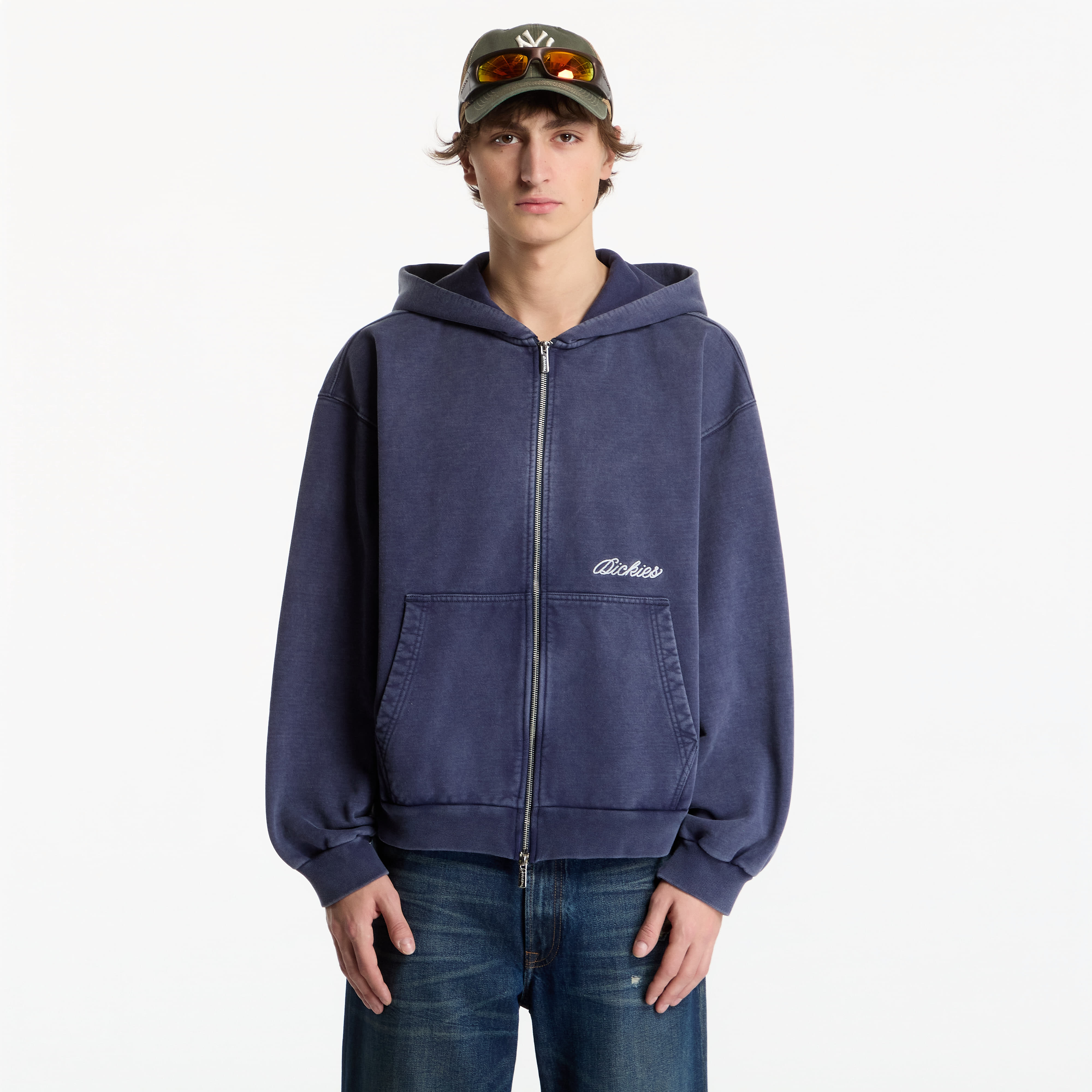 Суитшърт Dickies Baker Zipped Hoodie Navy Blue XL