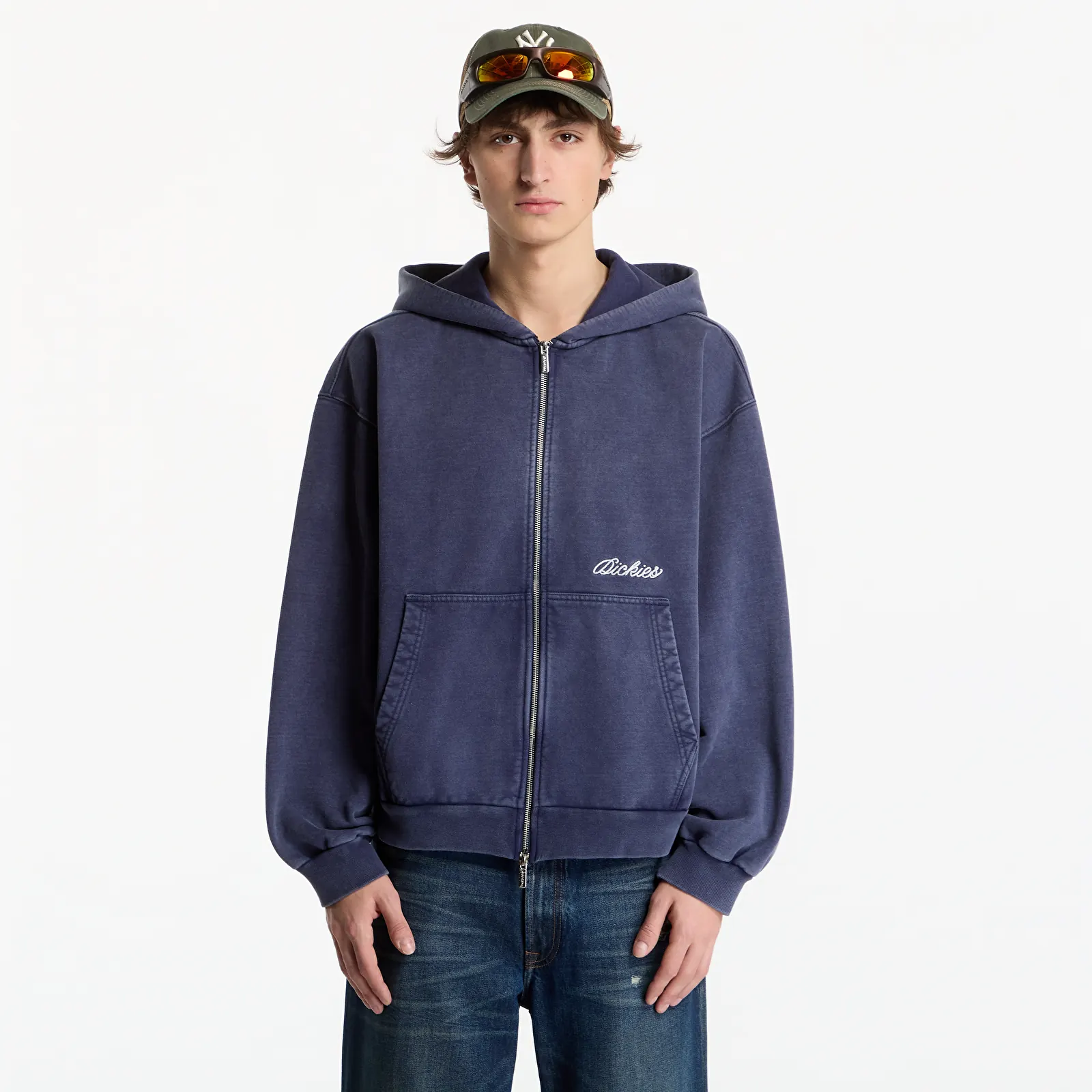 Men's sweatshirts Dickies Baker Zipped Hoodie Navy Blue