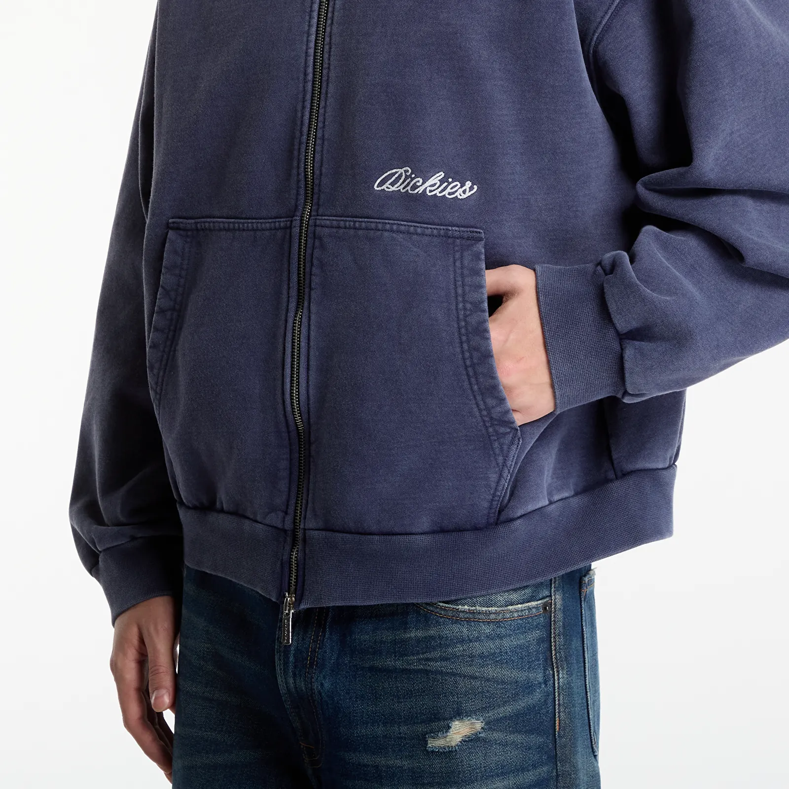 Men's sweatshirts Dickies Baker Zipped Hoodie Navy Blue