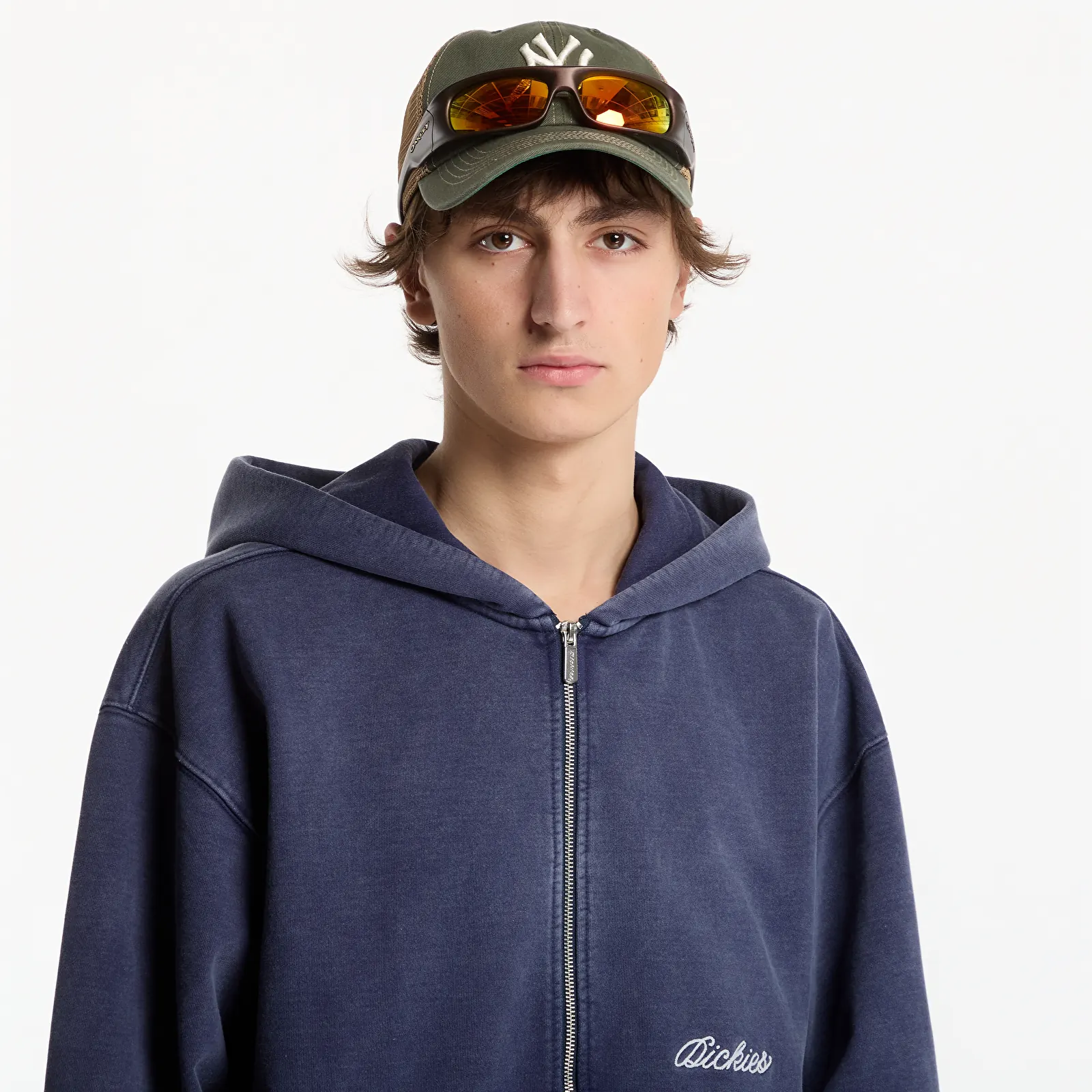 Men's sweatshirts Dickies Baker Zipped Hoodie Navy Blue