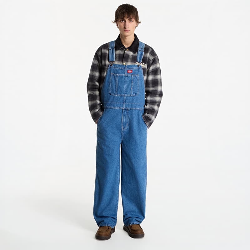 Jeans Dickies Loose Denim Bib Classic Blue