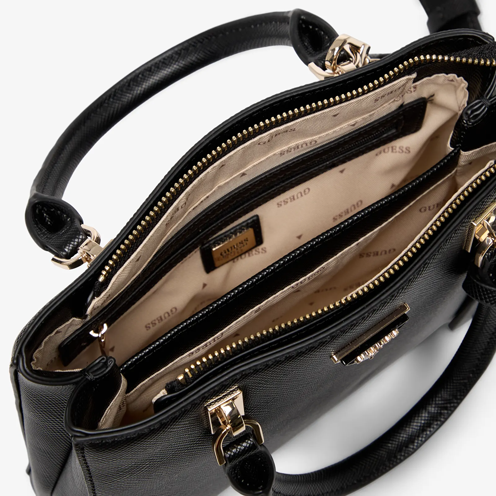 Borse Guess Noelle II Sml Multi Comp Satchel Black