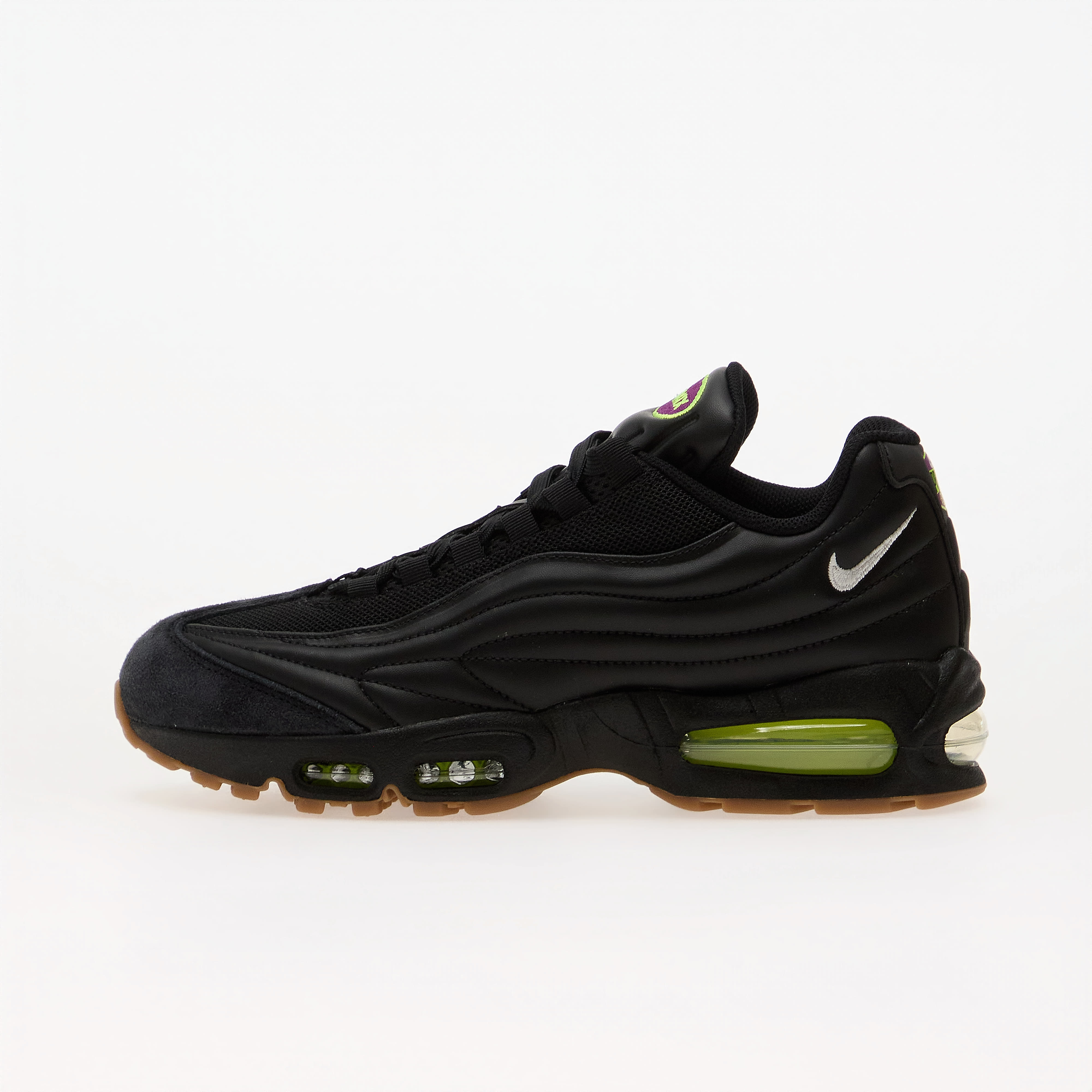 Tenisky Nike Air Max 95 Big Bubble Premium Black/ White-Gum Med Brown-Volt