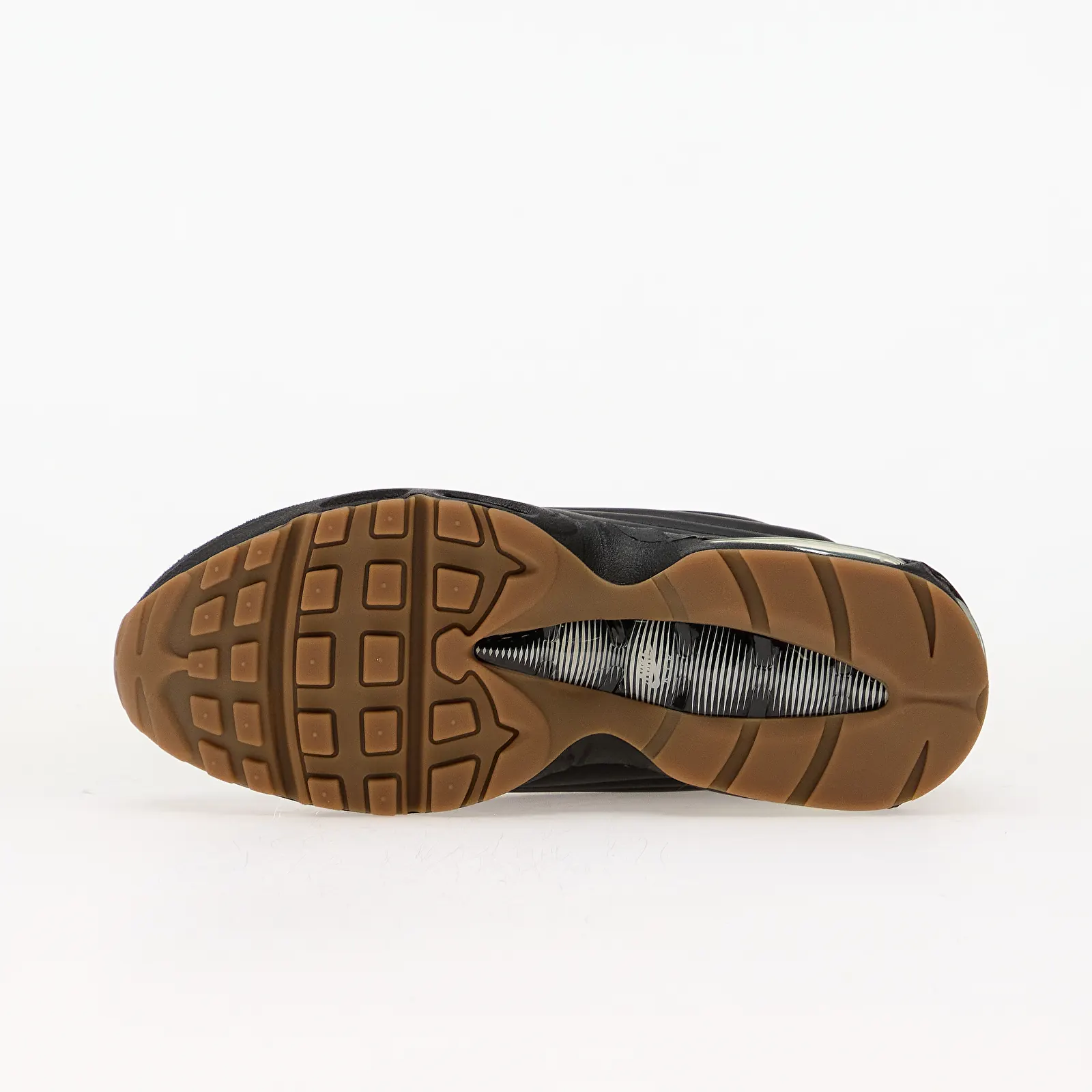 Чоловічі кросівки Nike Air Max 95 Big Bubble Premium Black/ White-Gum Med Brown-Volt