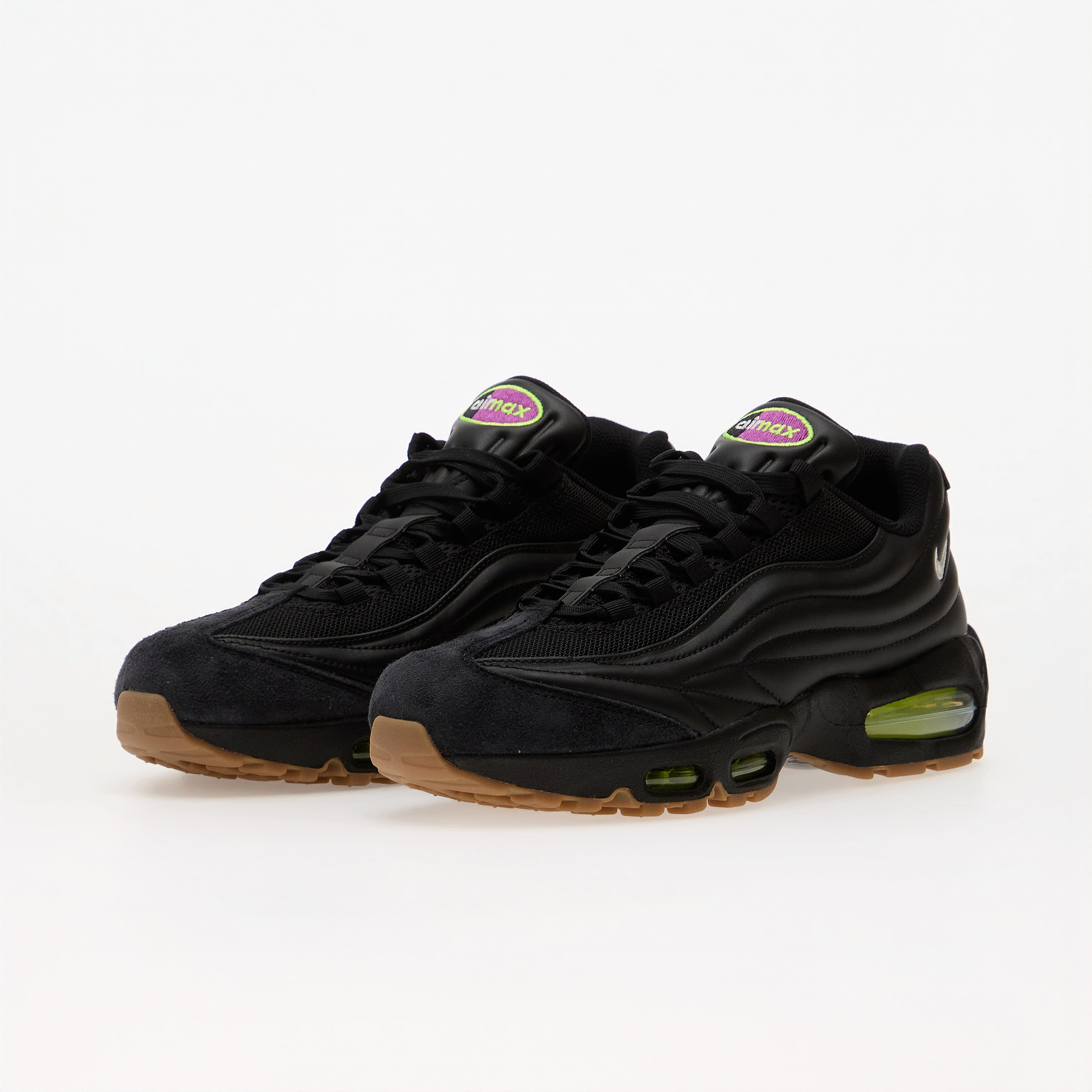 Nike Sneakers Nike Air Max 95 Big Bubble Premium Black/ White-Gum Med Brown-Volt EUR 45 - 6
