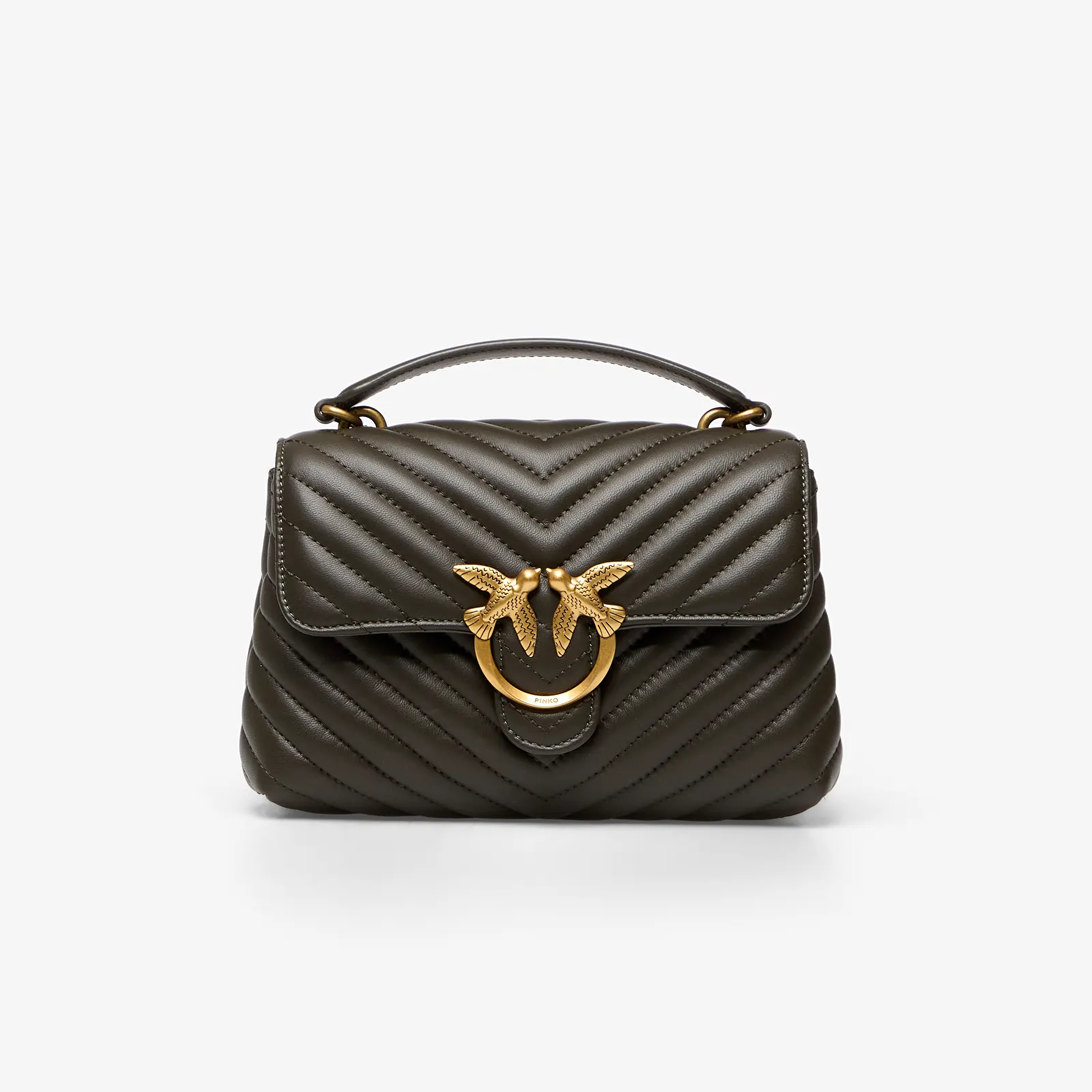 Сумки Pinko Love Lady Puff Mini Cl Sheep Nappa Verde Fang