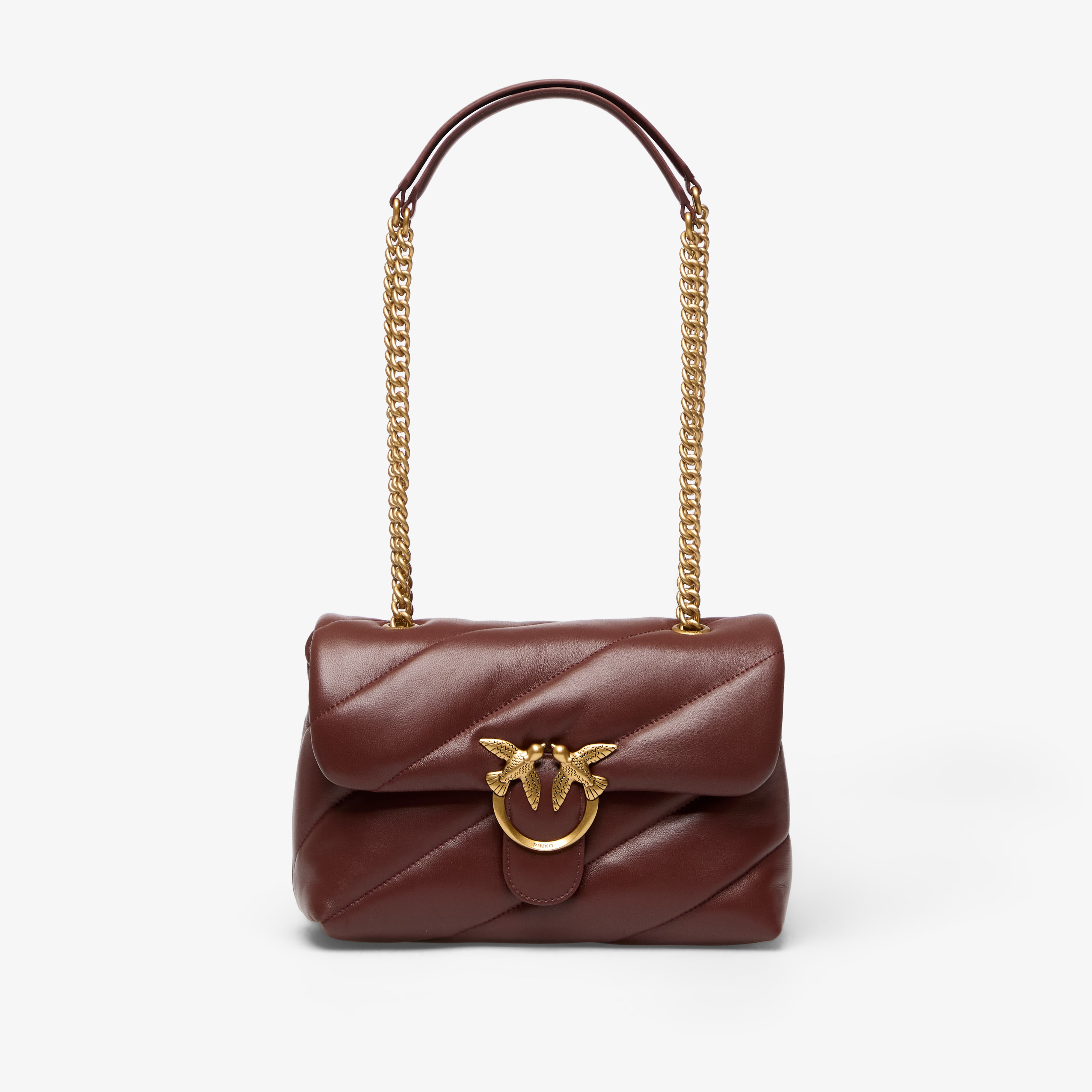 Pinko Love Puff Classic Cl Sheep Nappa Rosso Vino Universal