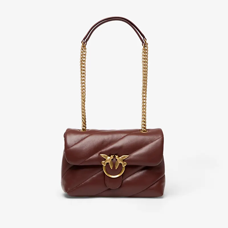 Pinko Love Puff Classic Cl Sheep Nappa Rosso Vino