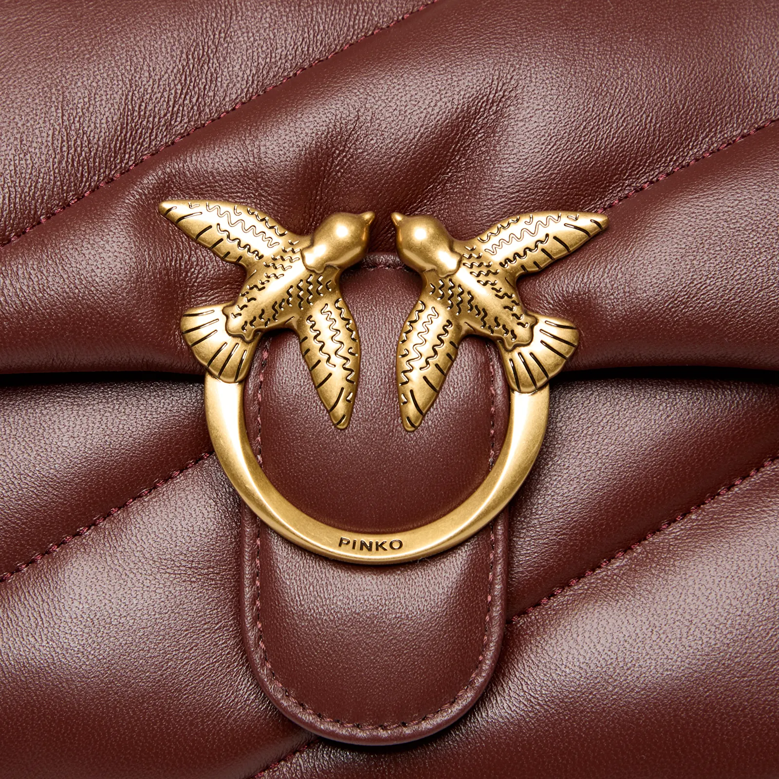 Сумки Pinko Love Puff Classic Cl Sheep Nappa Rosso Vino