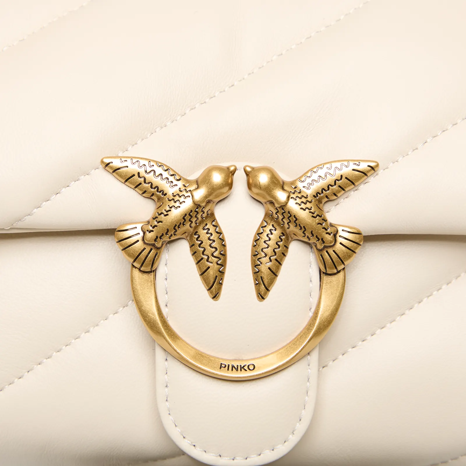 Sacs à main Pinko Love Mini Puff Cl Sheep Nappa Avorio