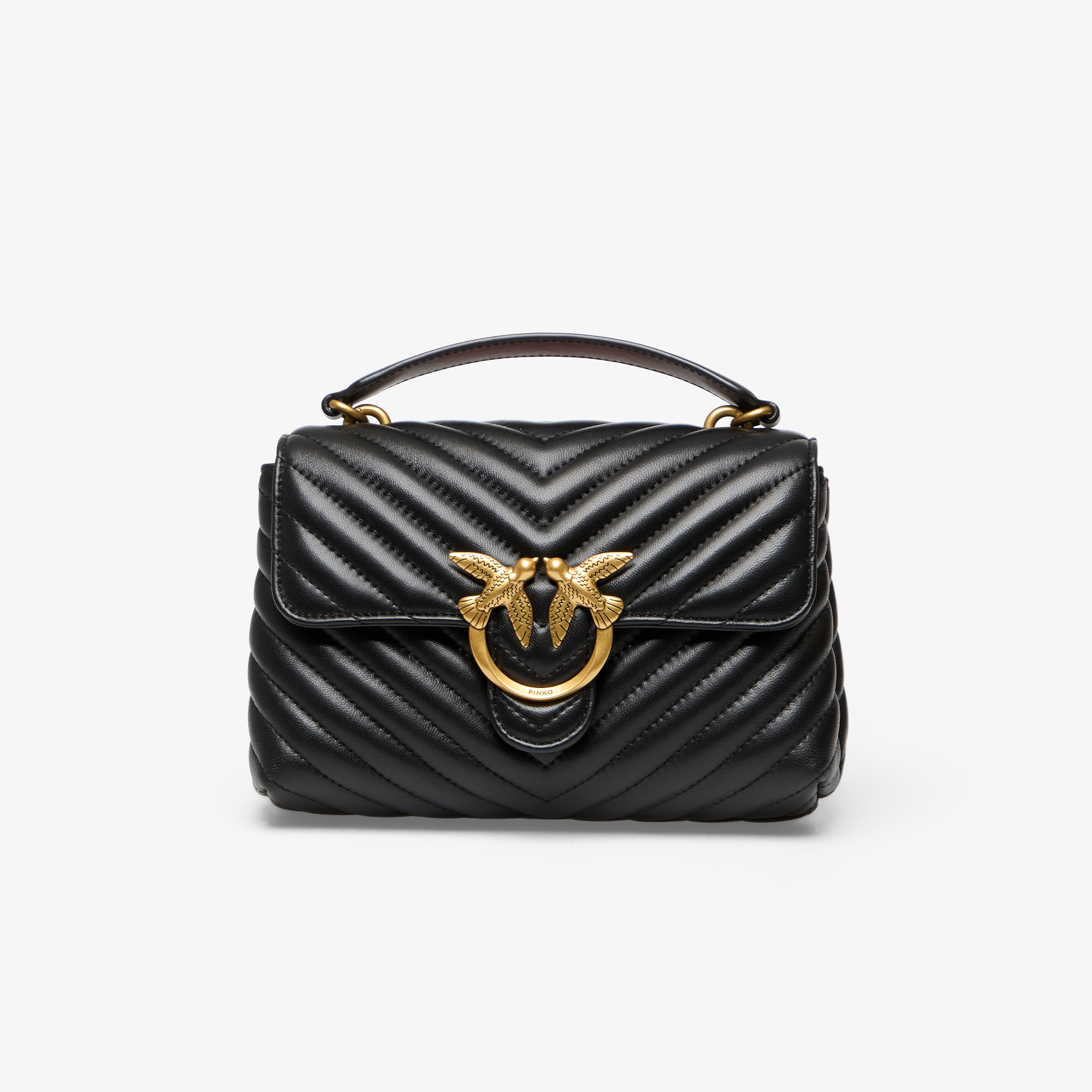 Pinko Love Lady Puff Mini Cl Sheep Nappa Black Universal