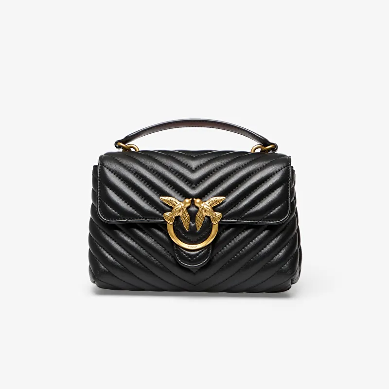 Pinko Love Lady Puff Mini Cl Sheep Nappa Black