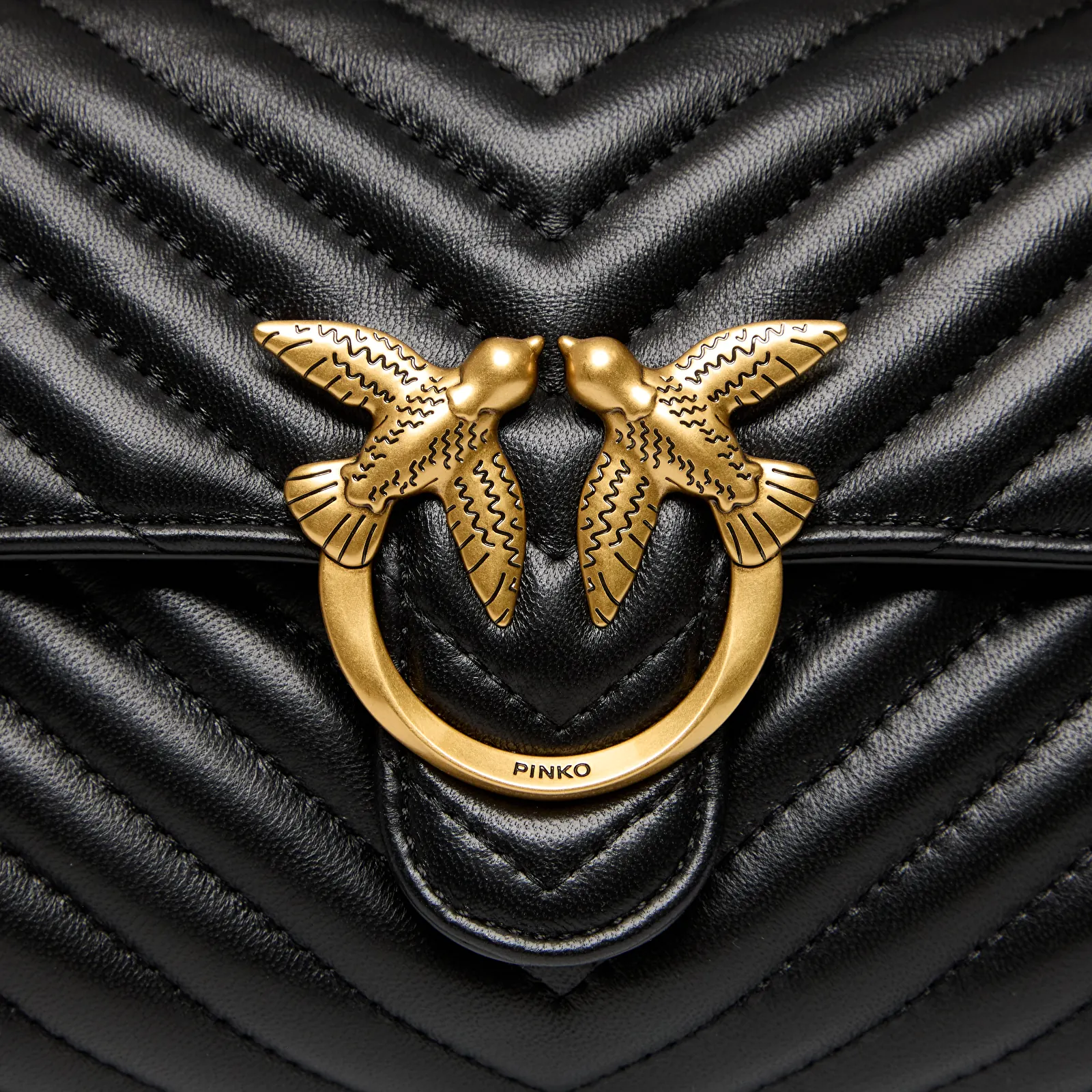 Handtaschen Pinko Love Lady Puff Mini Cl Sheep Nappa Black