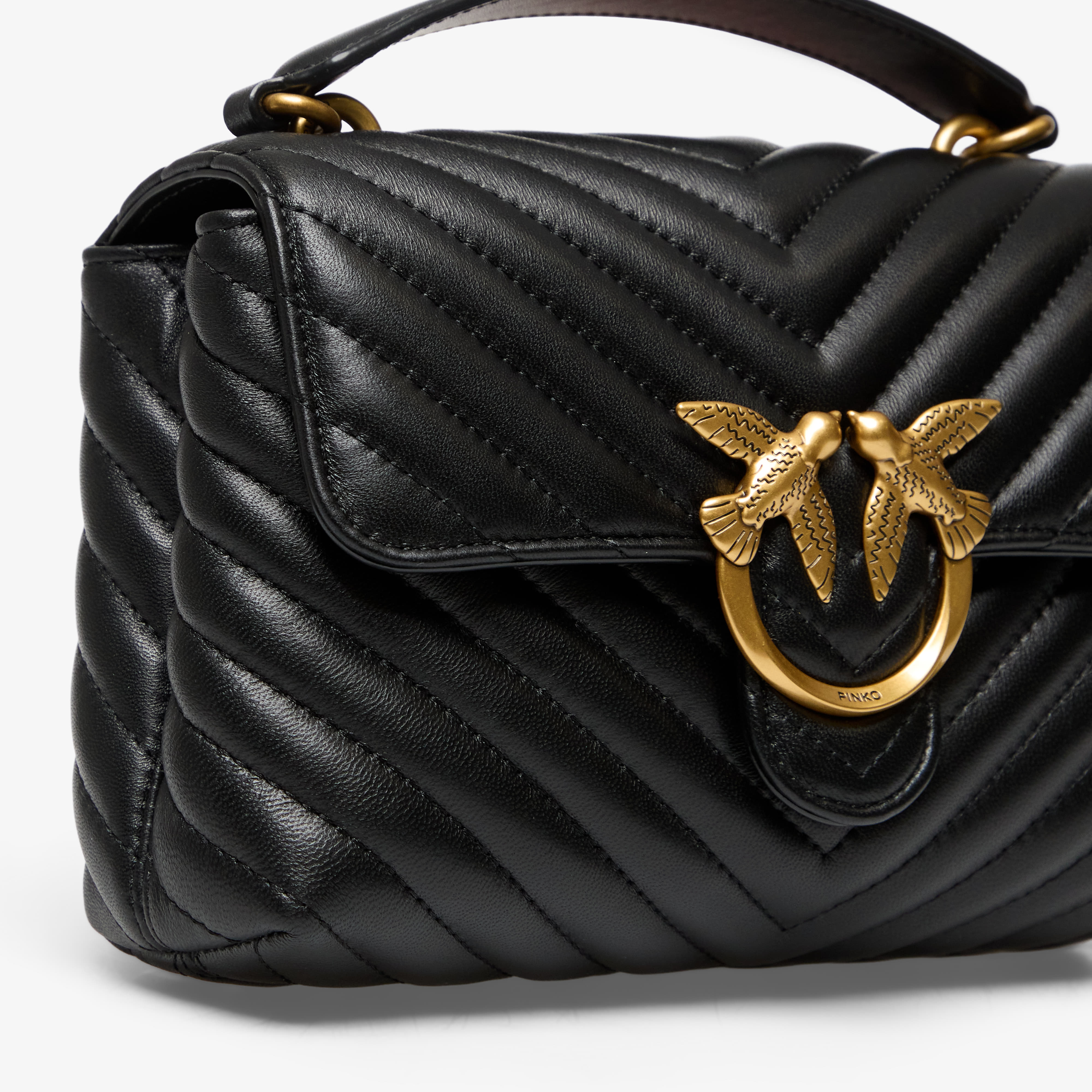 Pinko Pinko Love Lady Puff Mini Cl Sheep Nappa Black Universal - 5