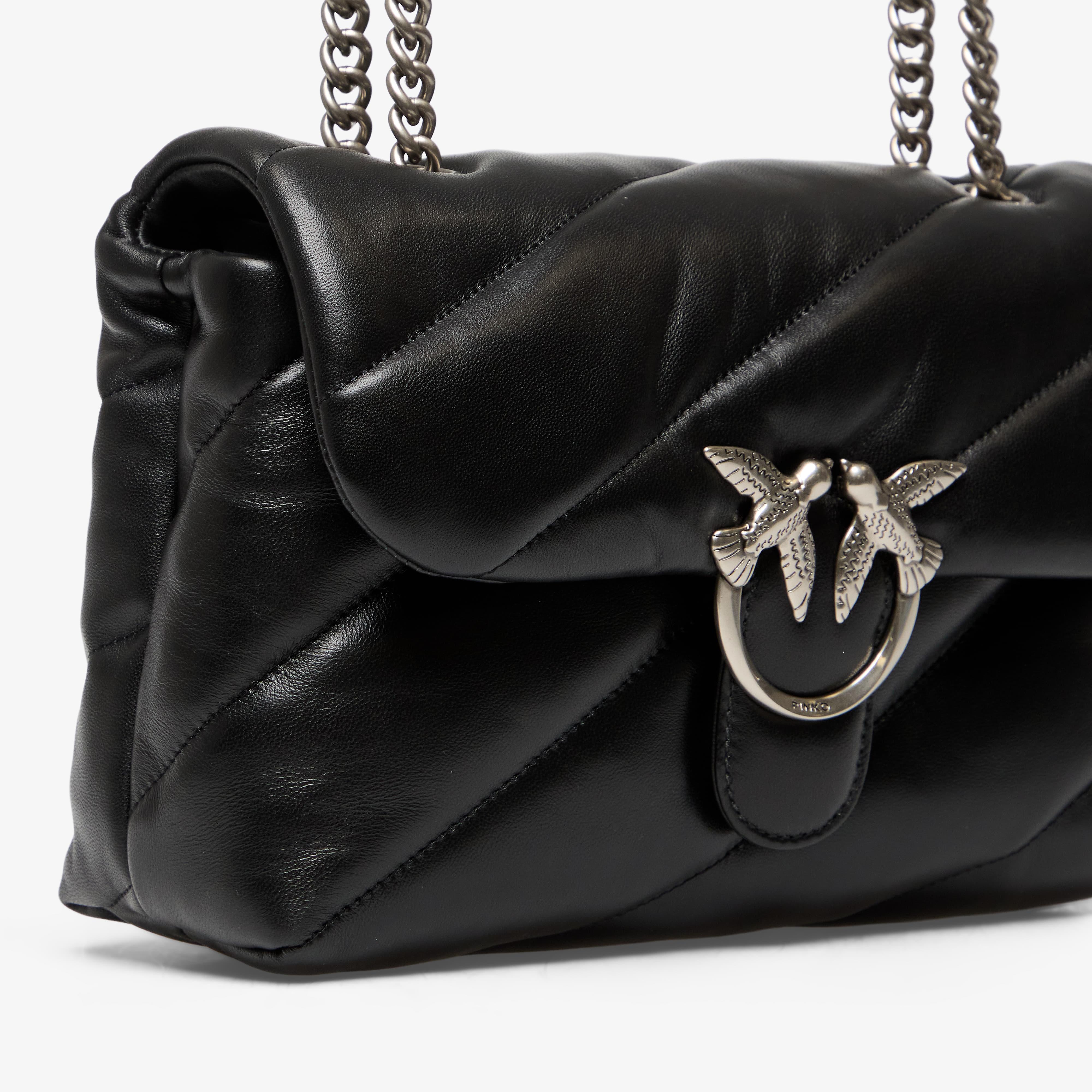 Pinko Pinko Love Puff Classic Cl Sheep Nappa Black Universal - 5
