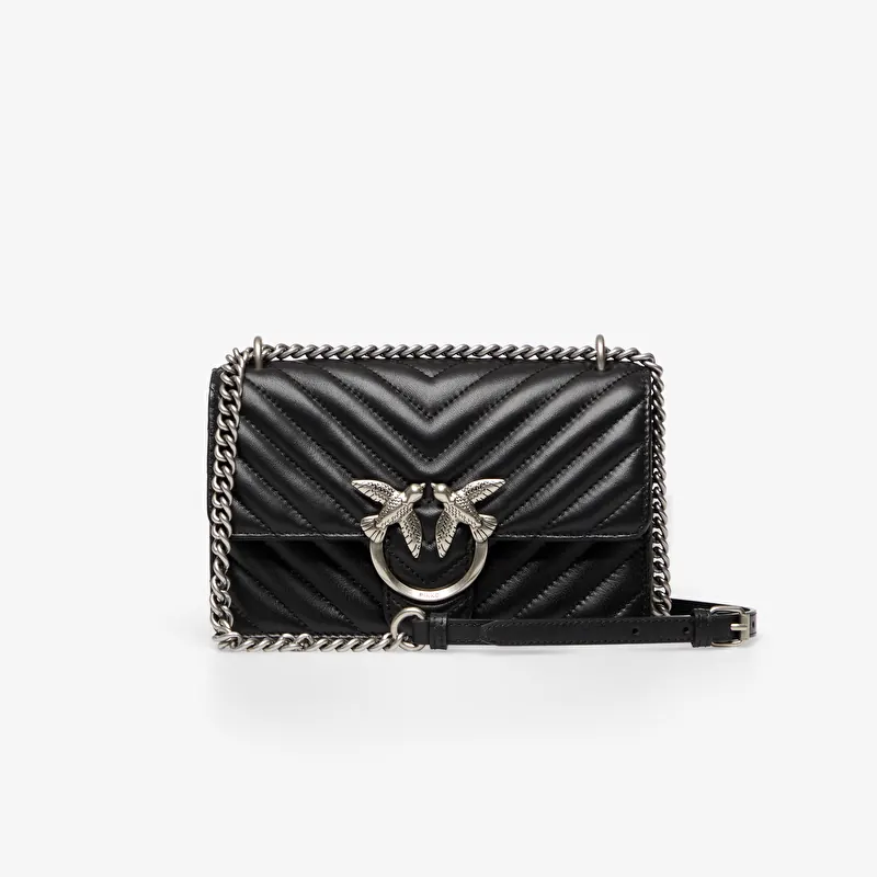 Pinko Love One Mini Dc Sheep Nappa Black