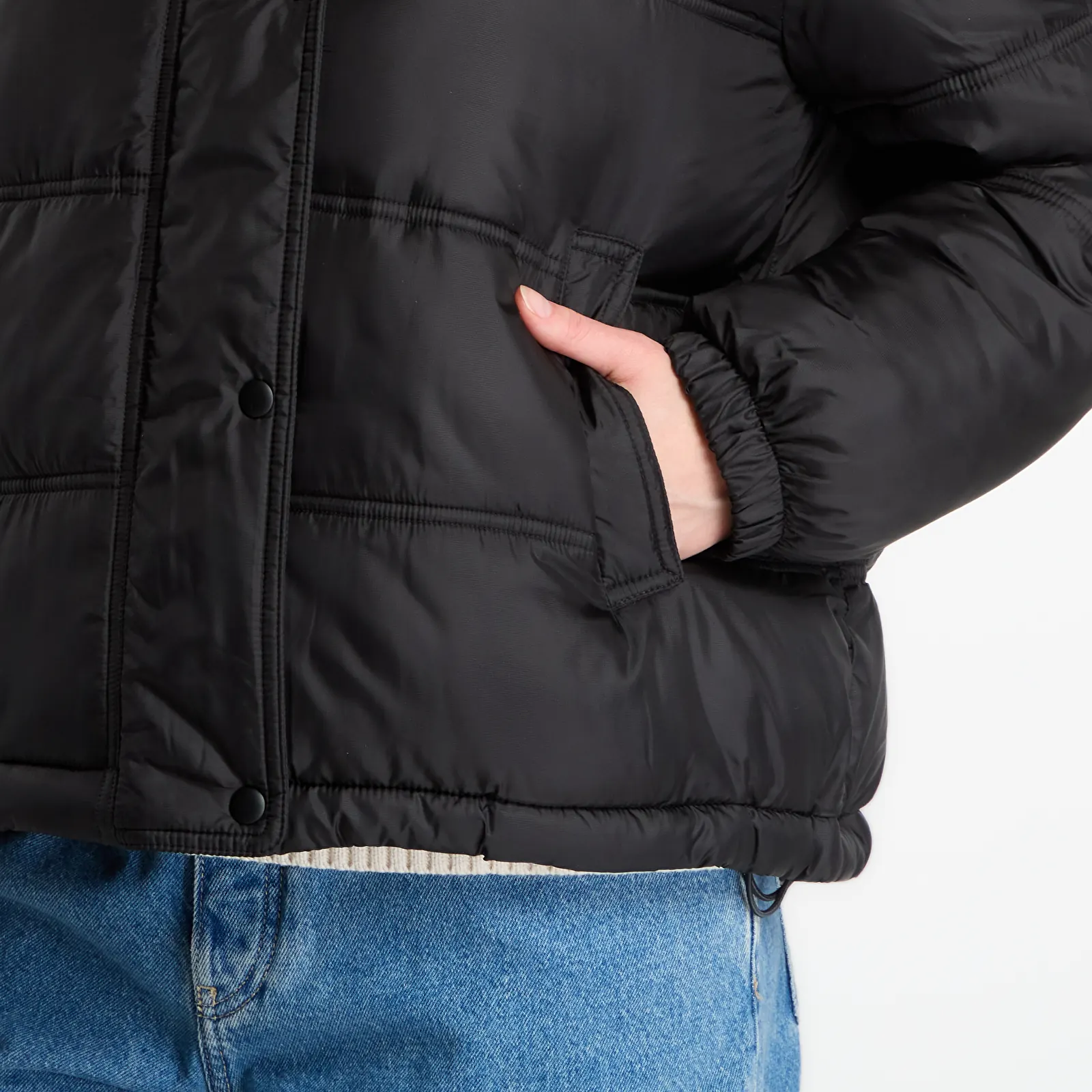 Vestes  GAP PrimaLoft Quilted Jacket Black
