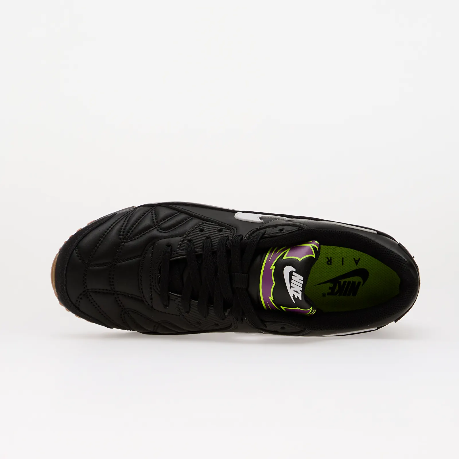 Moške superge Nike Air Max 90 Premium Black/ White-Gum Med Brown-Volt