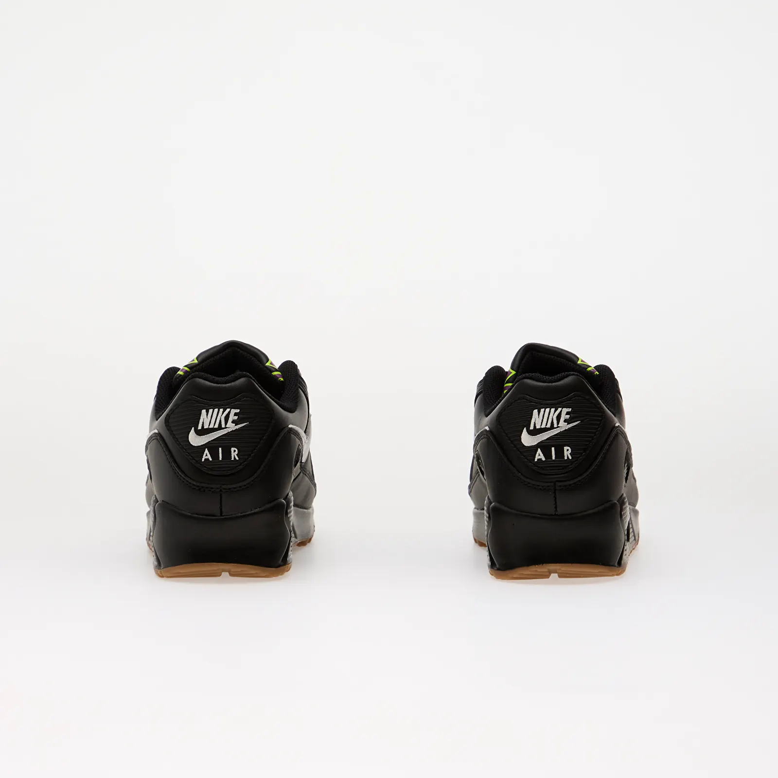 Moške superge Nike Air Max 90 Premium Black/ White-Gum Med Brown-Volt