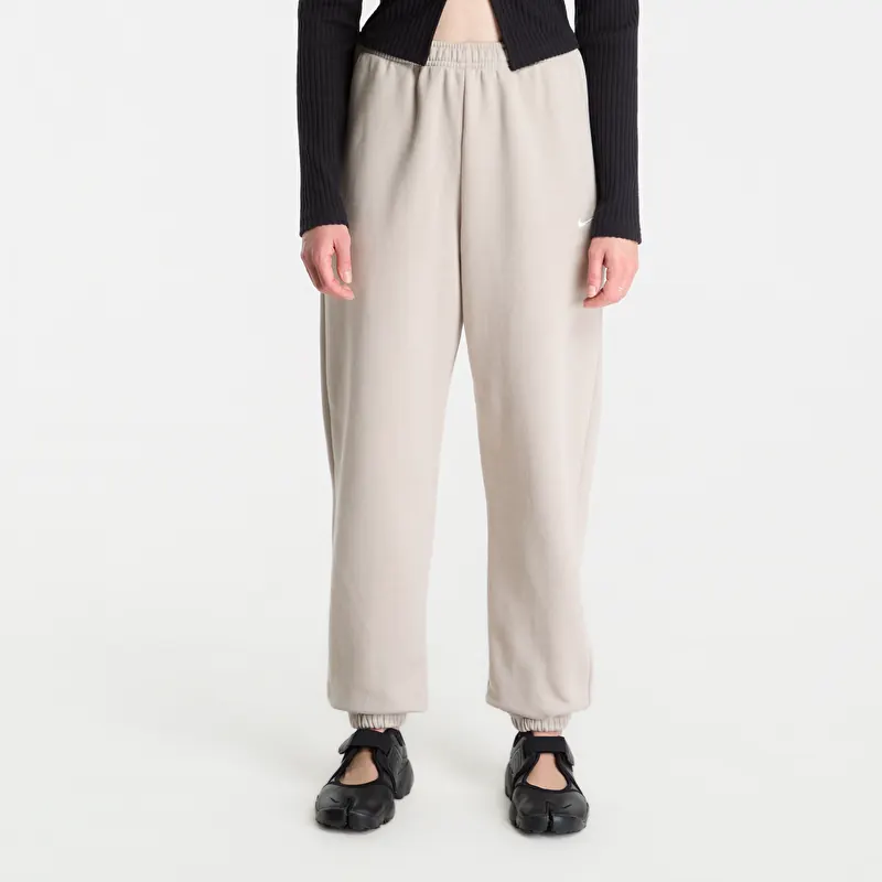 Nike Studio Fleece Medium Weight High-Rise Oversized Cuffed Pants Cream II/ Sail