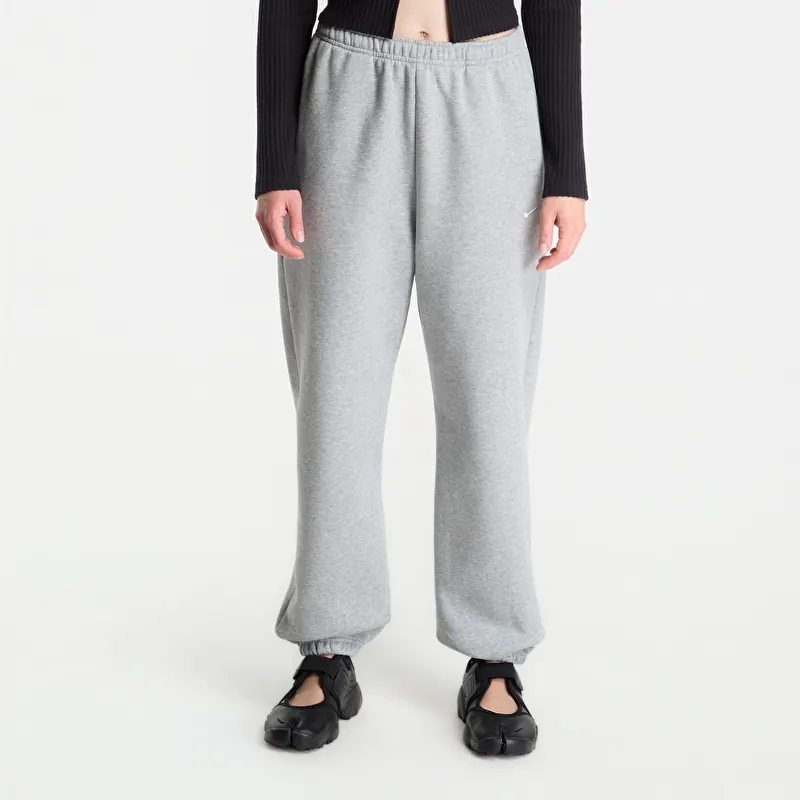 Pantalon de survêtement Nike Studio Fleece Medium Weight High-Rise Oversized Cuffed Pants Dk Grey Heather/ Sail
