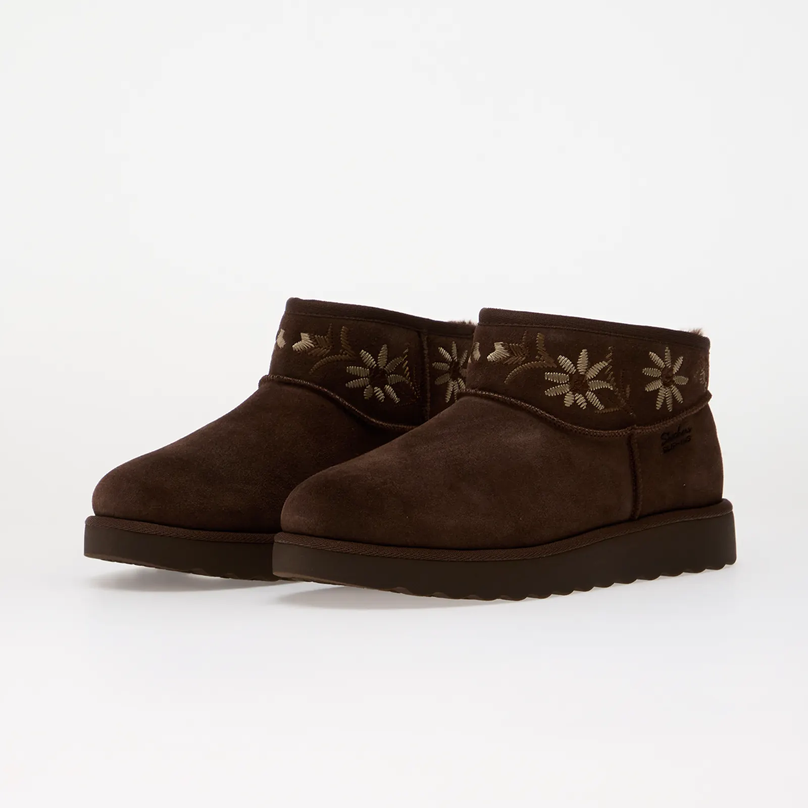 Ženski čevlji Skechers Cozy Chateau - Cozy Mini Blos Chocolate