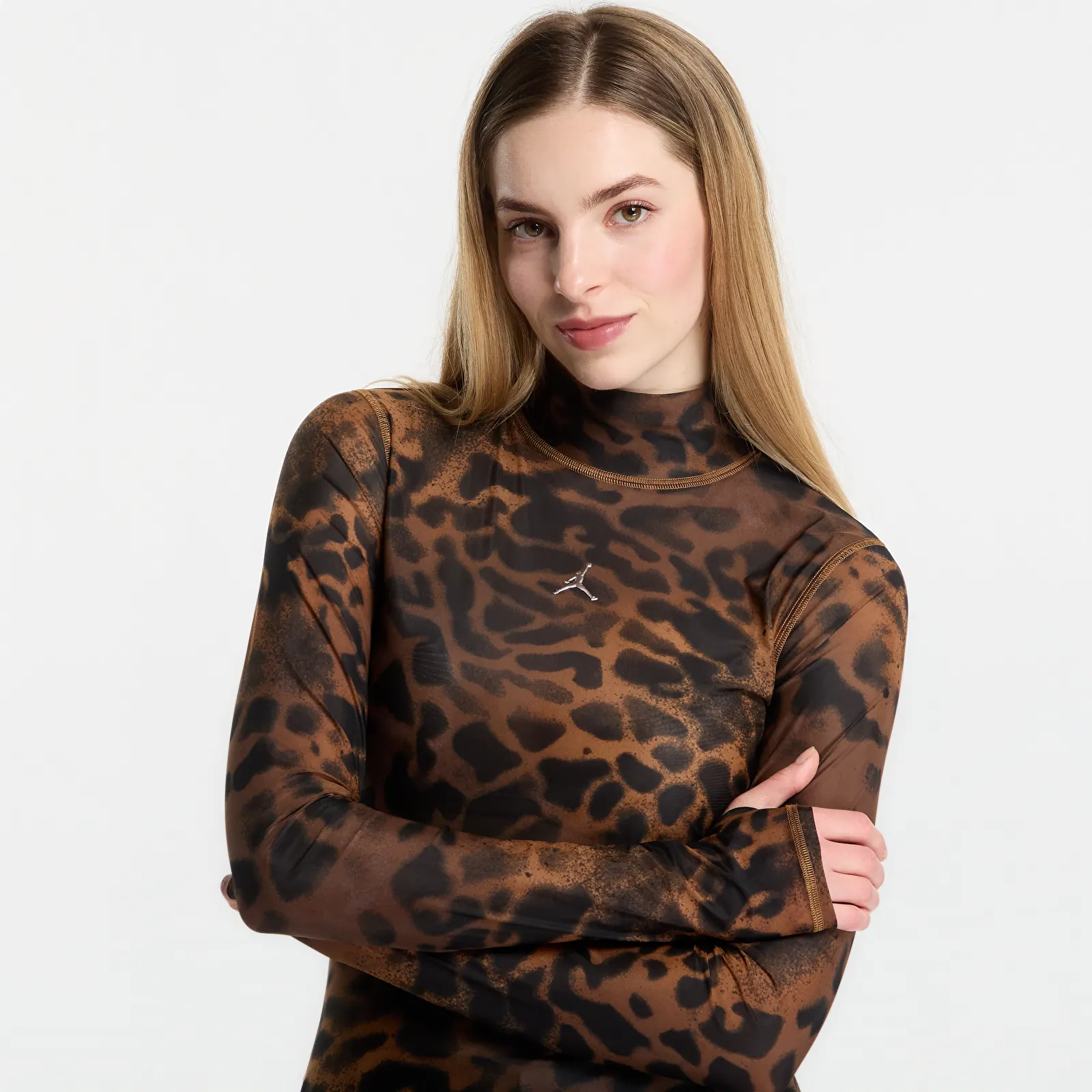 T-shirts Jordan Flight Long-Sleeve Mesh Top Lt British Tan