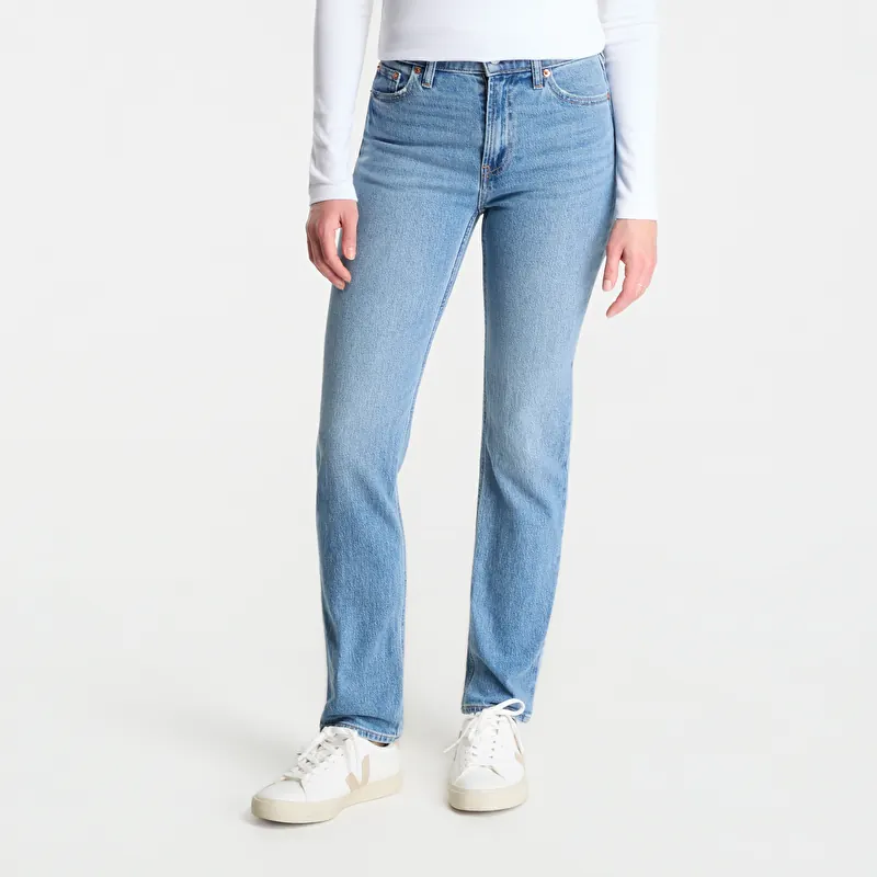 Jeans GAP High Rise 90s Slim Straight Jeans Blue