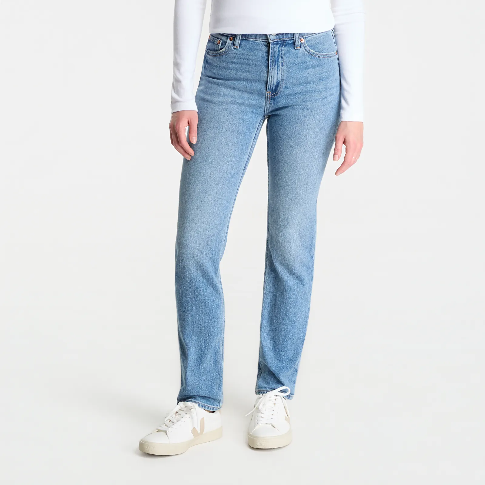 Jeans GAP High Rise 90s Slim Straight Jeans Blue