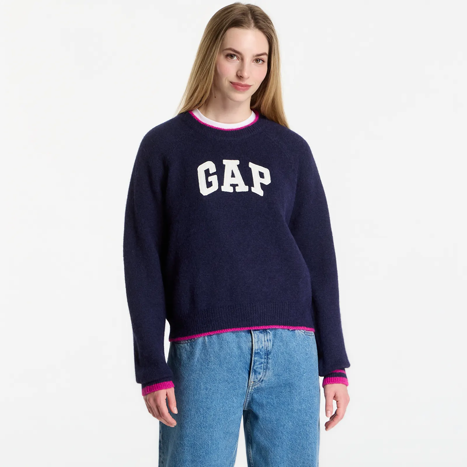 Светри і джемпери GAP Logo Sweater Navy