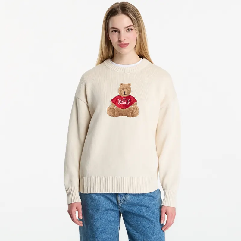 Свитер GAP Oversized Cotton Brannan Bear Sweater Beige
