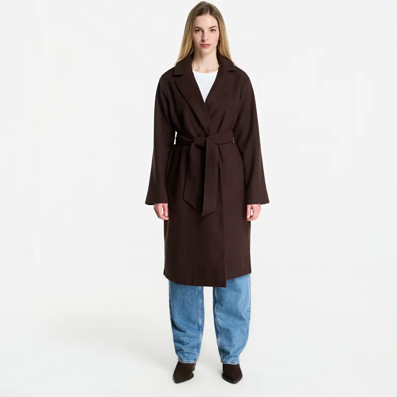 GAP Tie-Waist Coat Brown