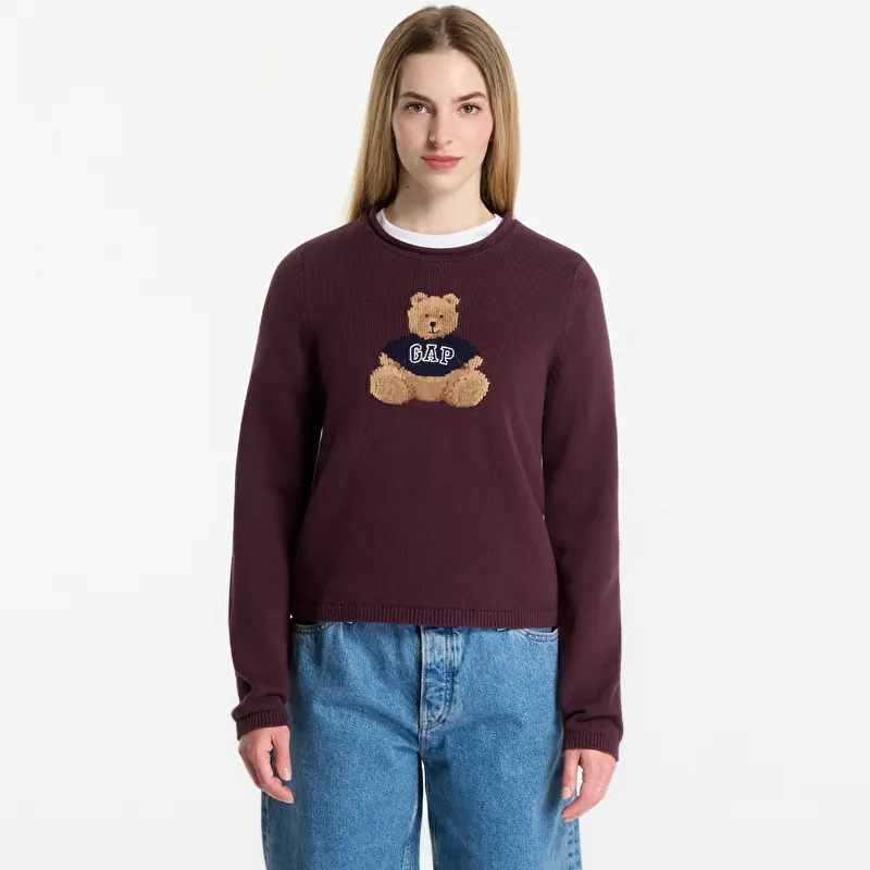 Свитер GAP Cotton Brannan Bear Sweater Purple