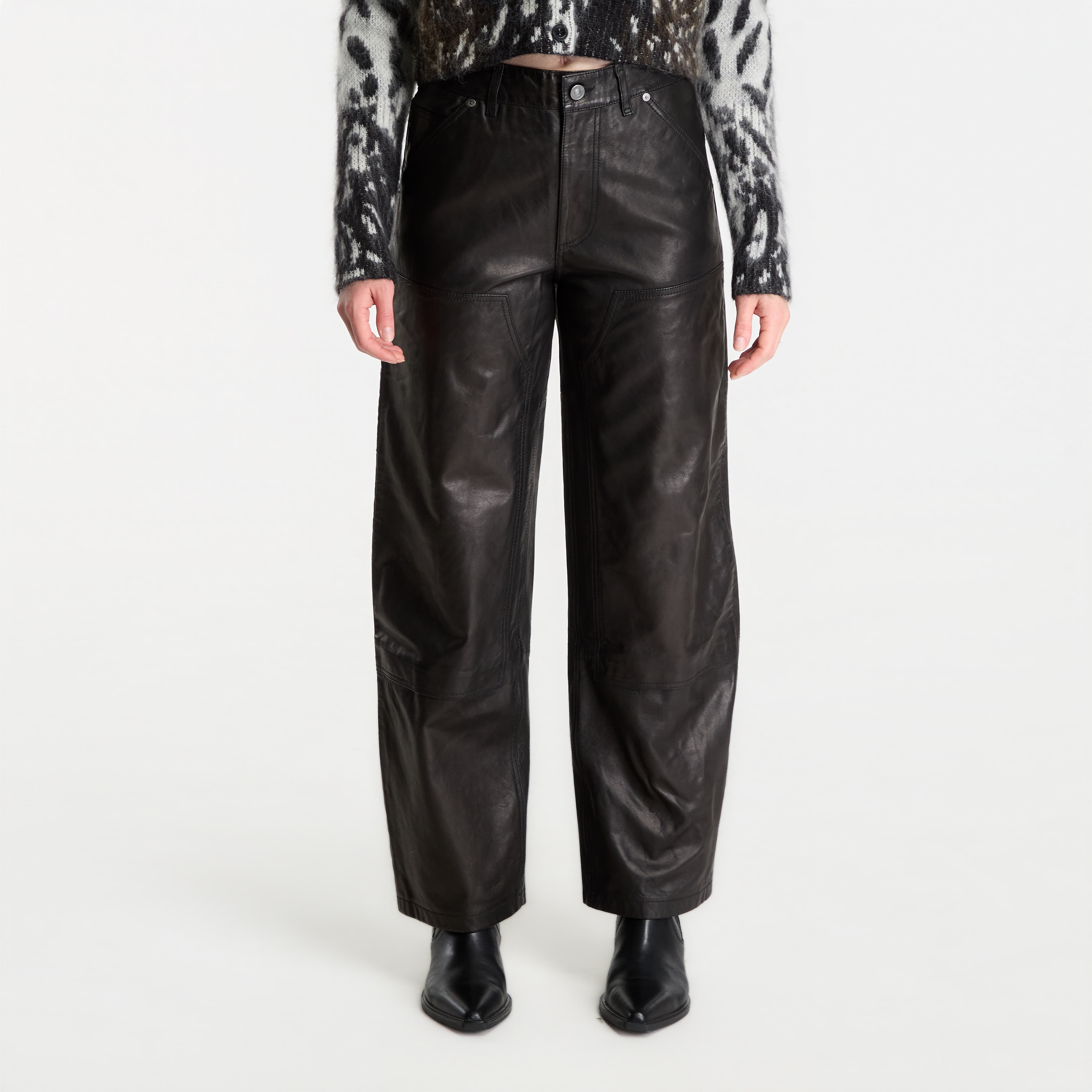 Kalhoty AllSaints Manta Trouser Black
