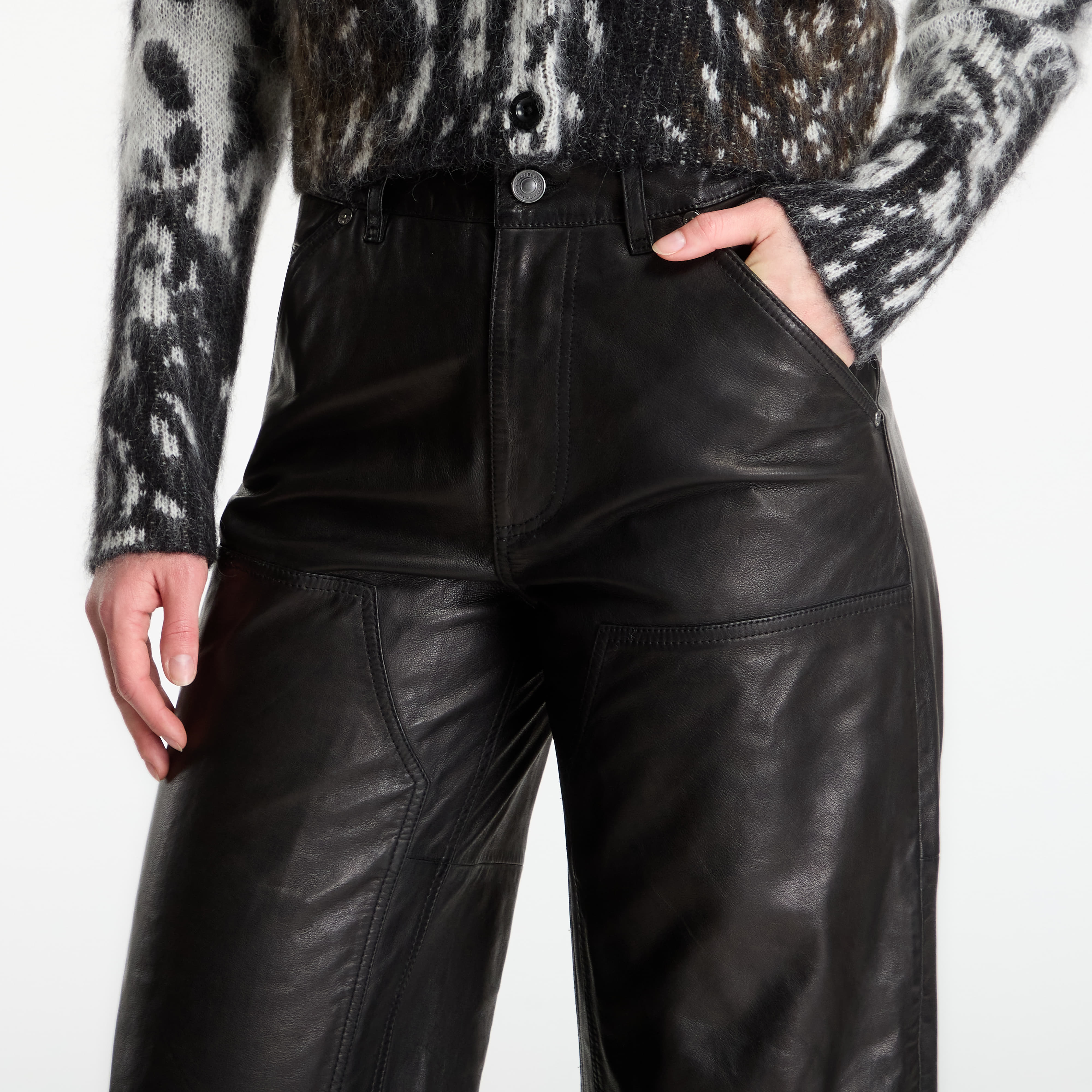 Παντελόνια AllSaints Manta Trouser Black 28