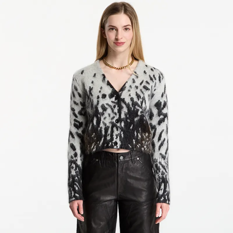 Pulover AllSaints Tabby Cardigan Black/ Chalk White